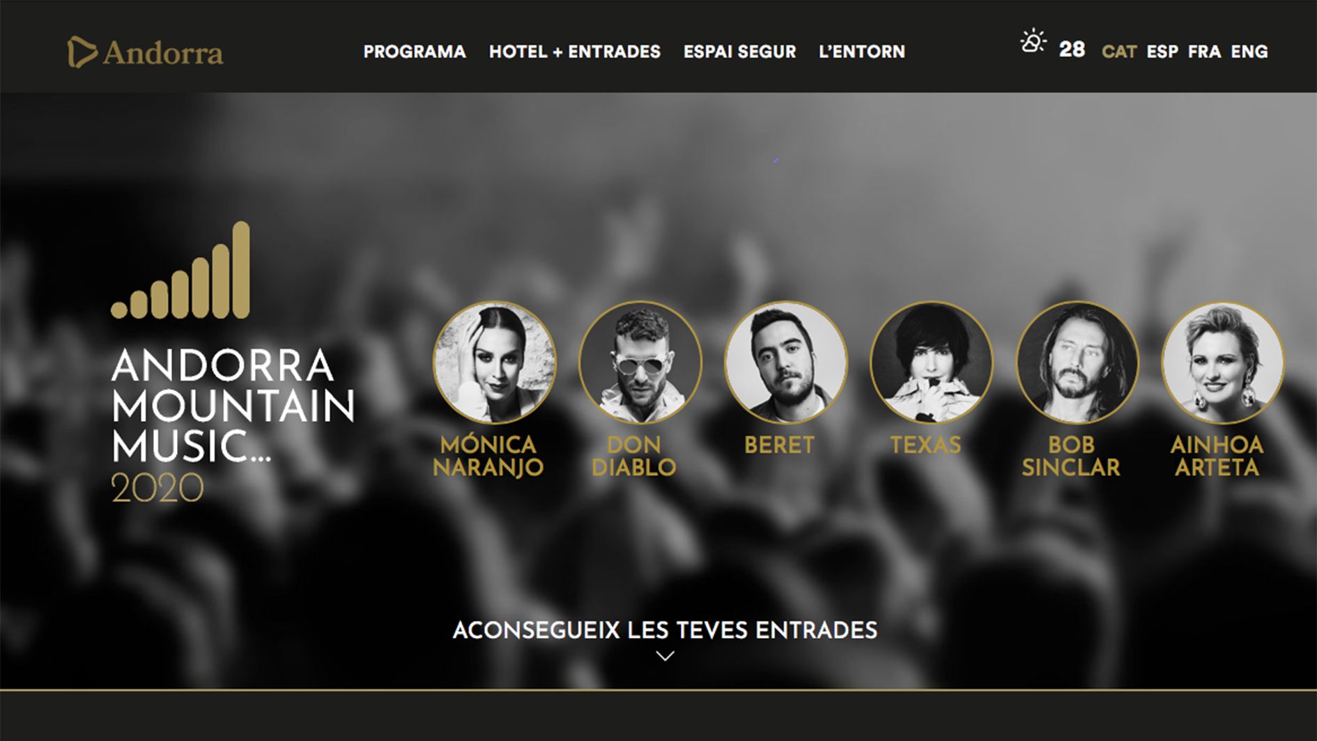 Caràtula de la web del festival.