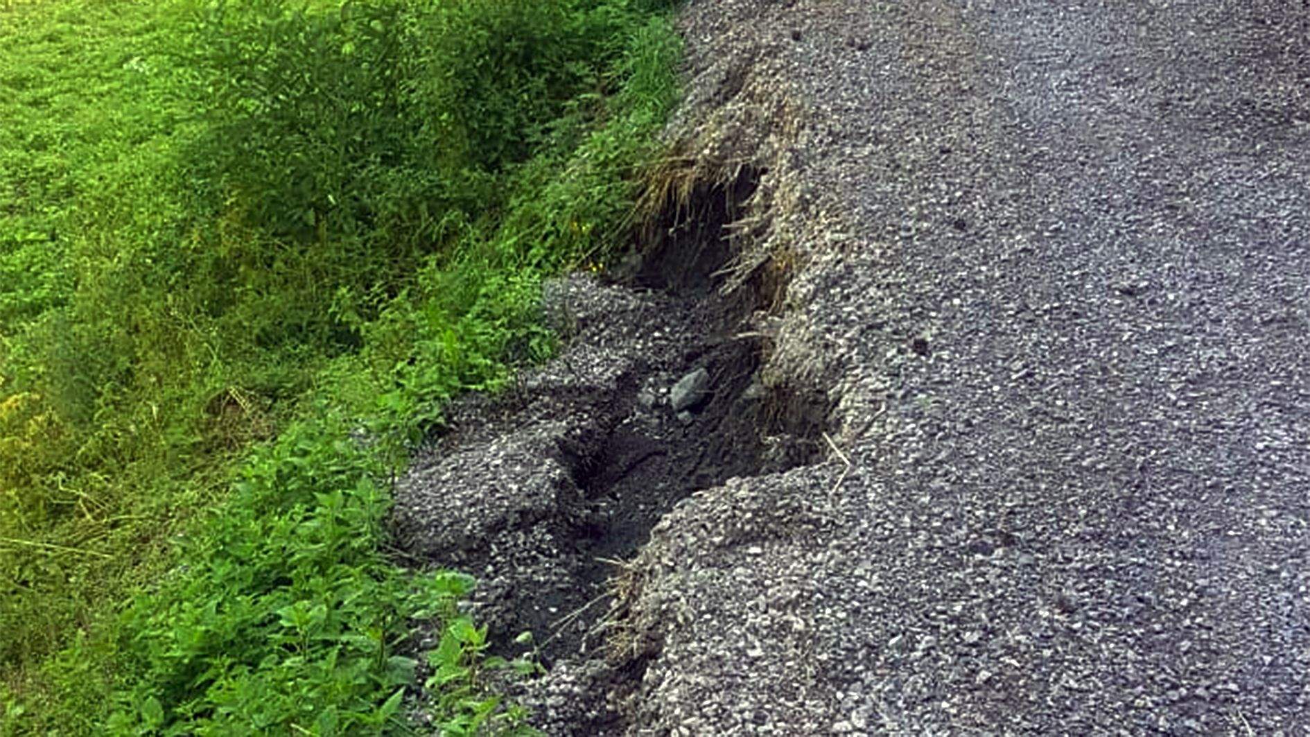 El tram esfondrat aquest dijous.