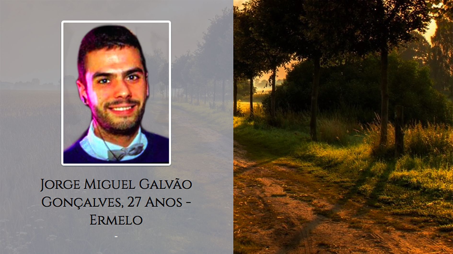 Fragment de l'esquela del malaurat jove nascut a Andorra.