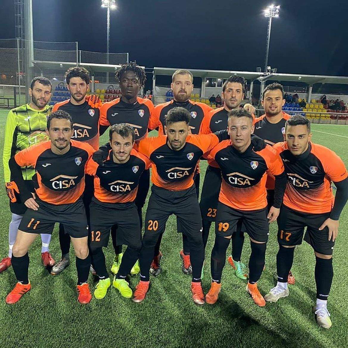 Un onze del FS la Massana en un dels partits previs al confinament.