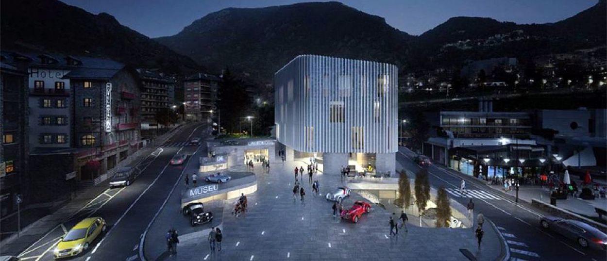 El projecte previst pel museu de l'automòbil.