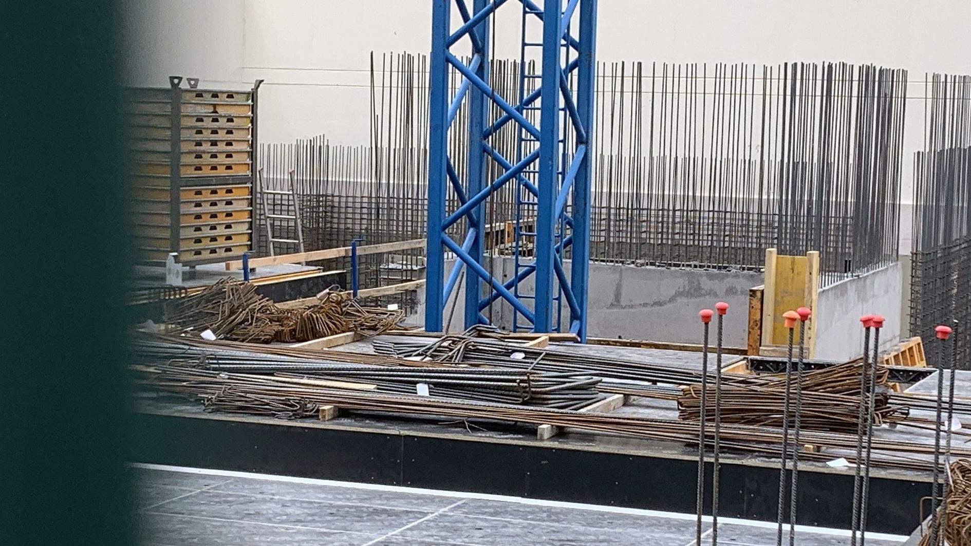 Una de les obres en marxa al Clot d'Emprivat d'Escaldes, aquest dissabte.