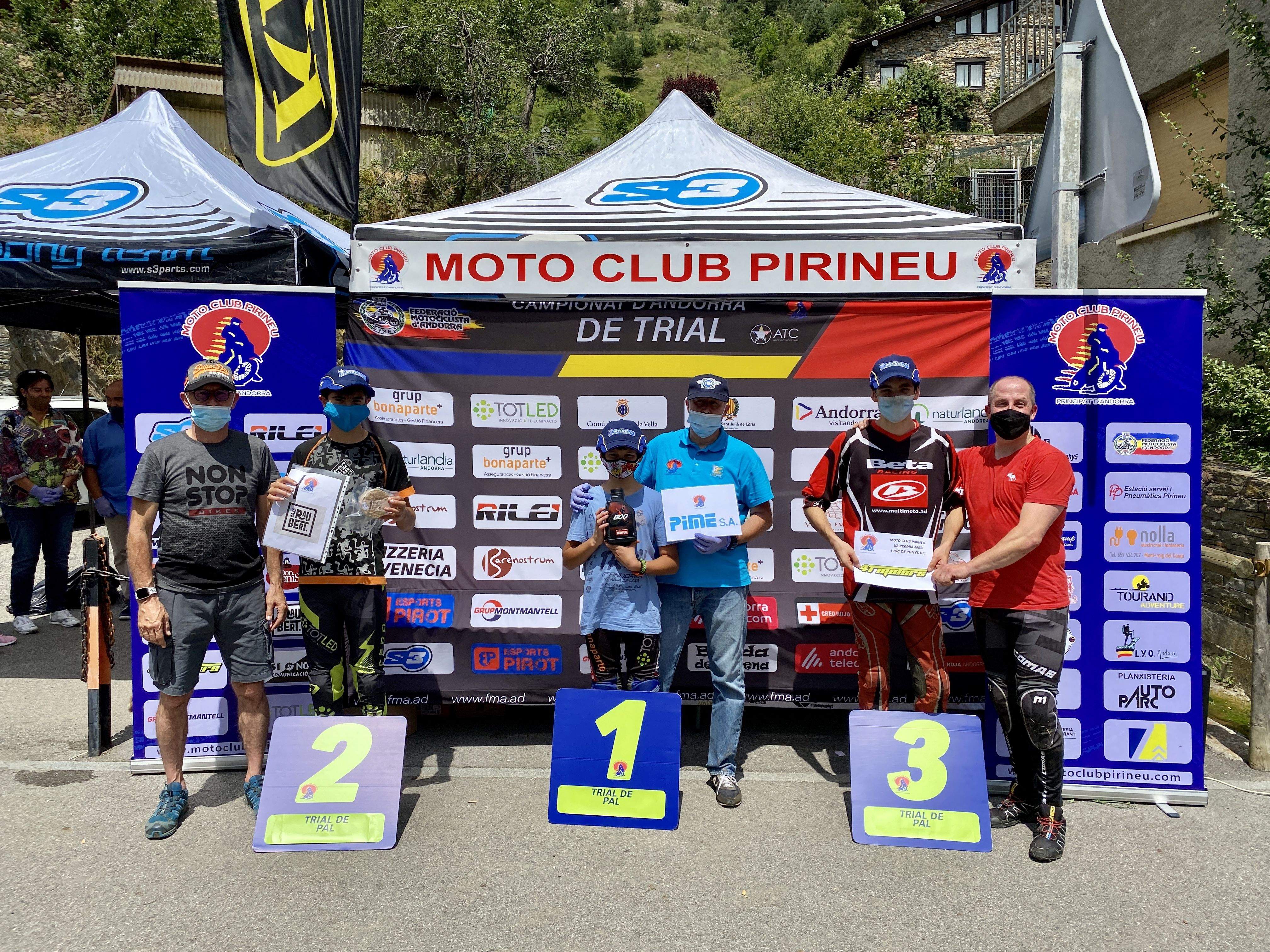 Un dels podis del Trial de Pal.