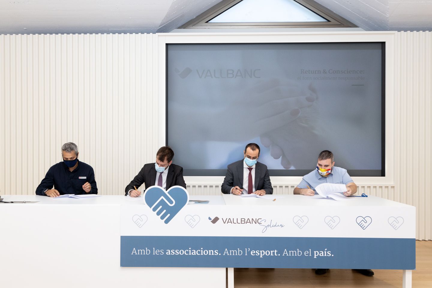 L'acte celebrat aquesta tarda per la signatura del conveni