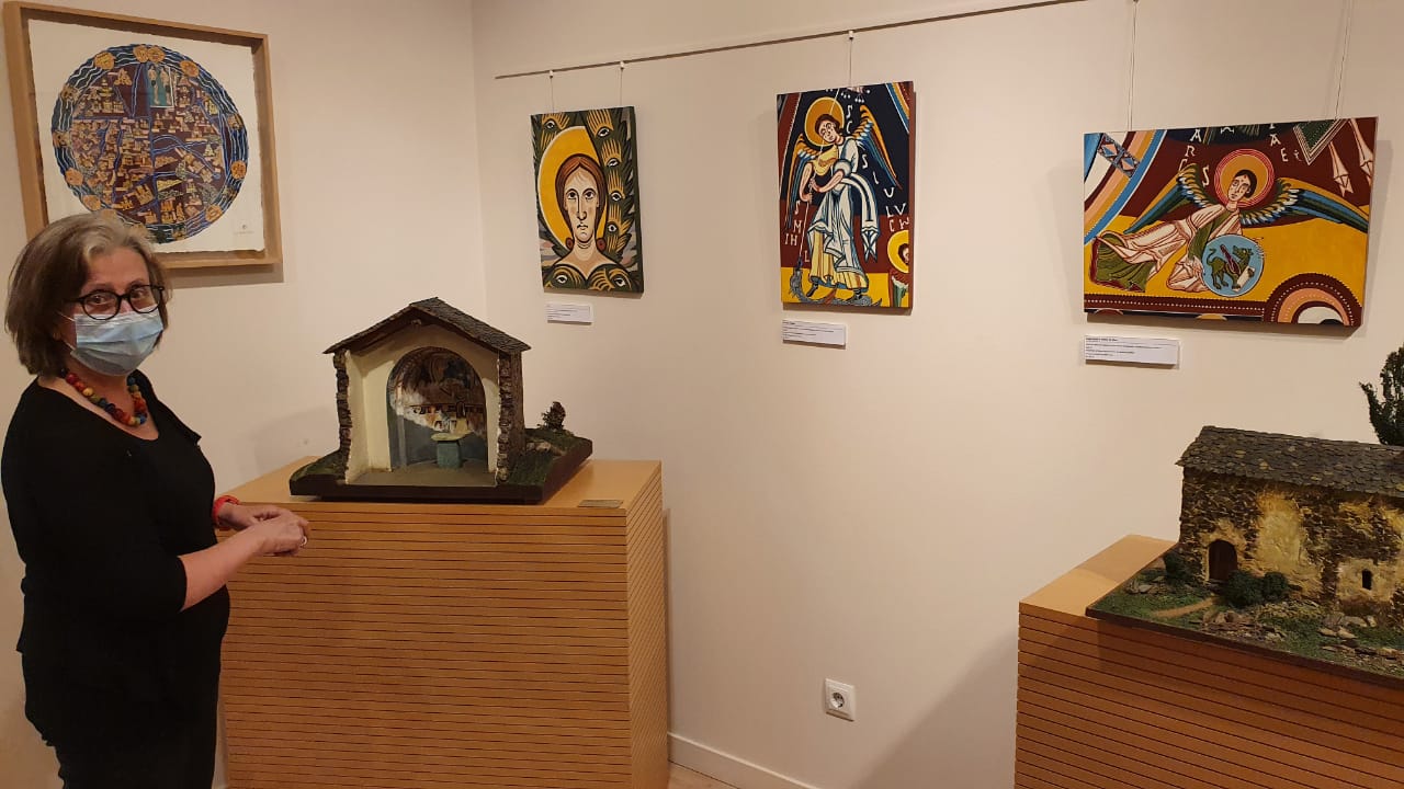 La Rosa Obiols amb un parell de representacions romàniques d'Andorra