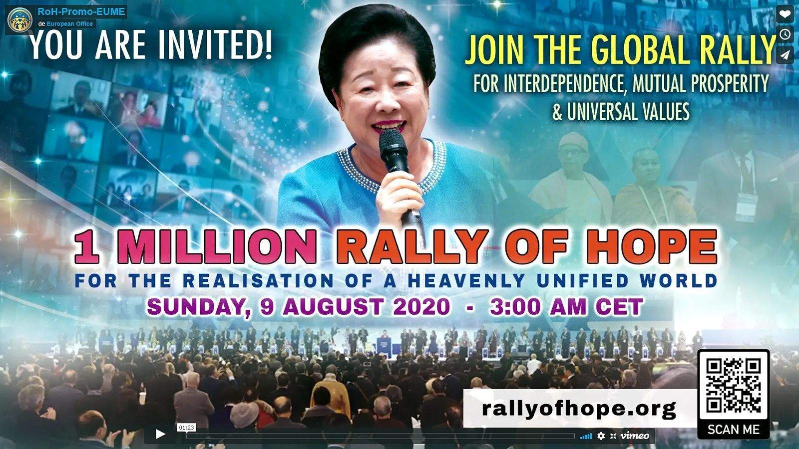 El cartell promocional del Ral·li de l'esperança.