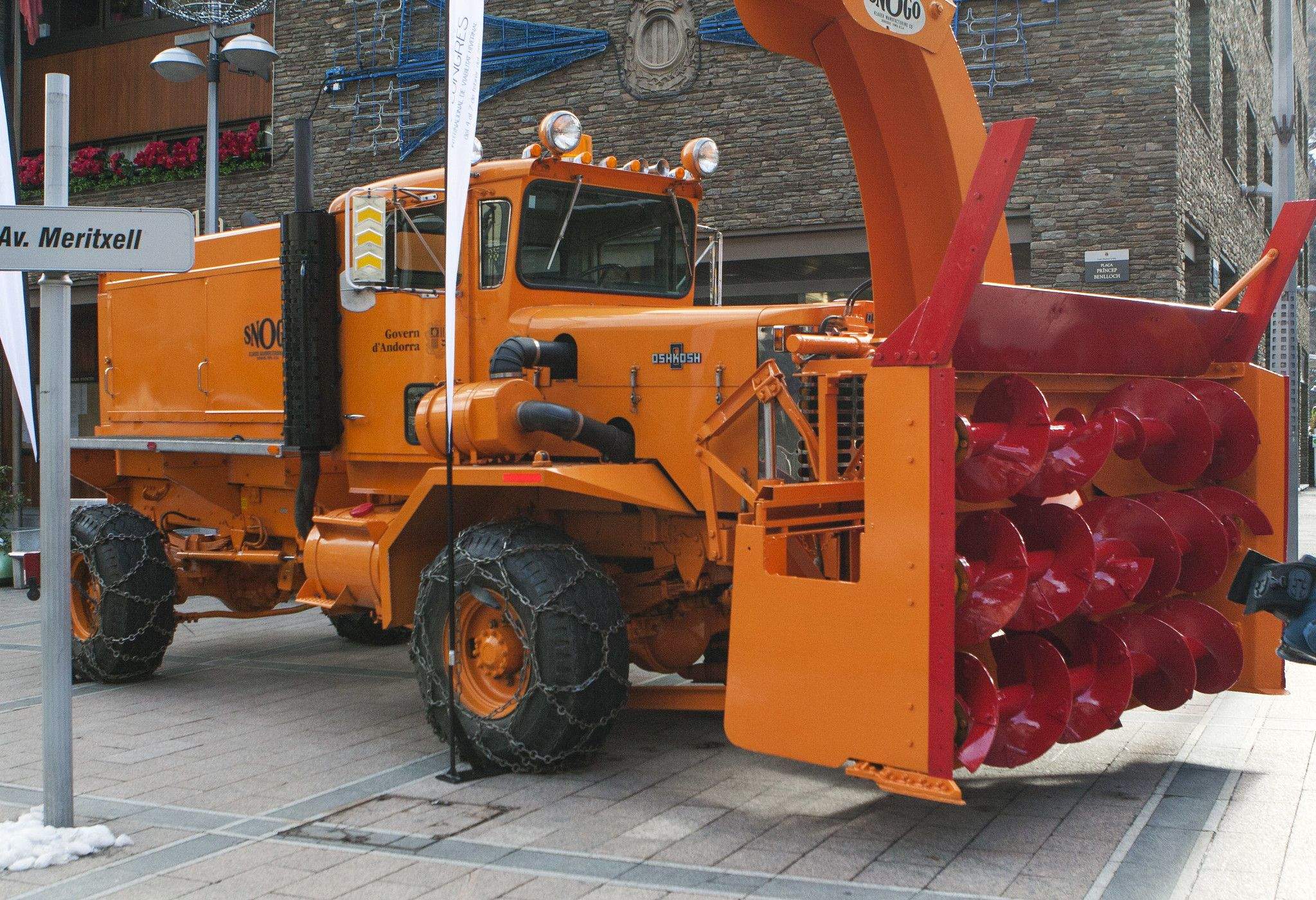 La màquina Hoshkosh, ara jubilada.