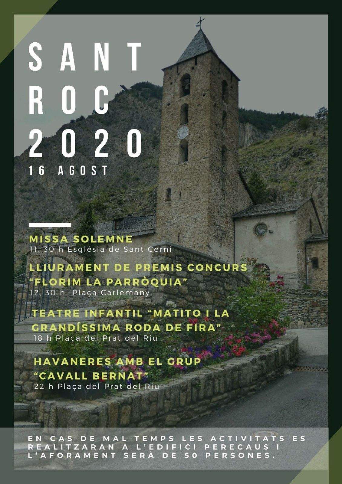 El cartell de la Festa de Sant Roc a Canillo.
