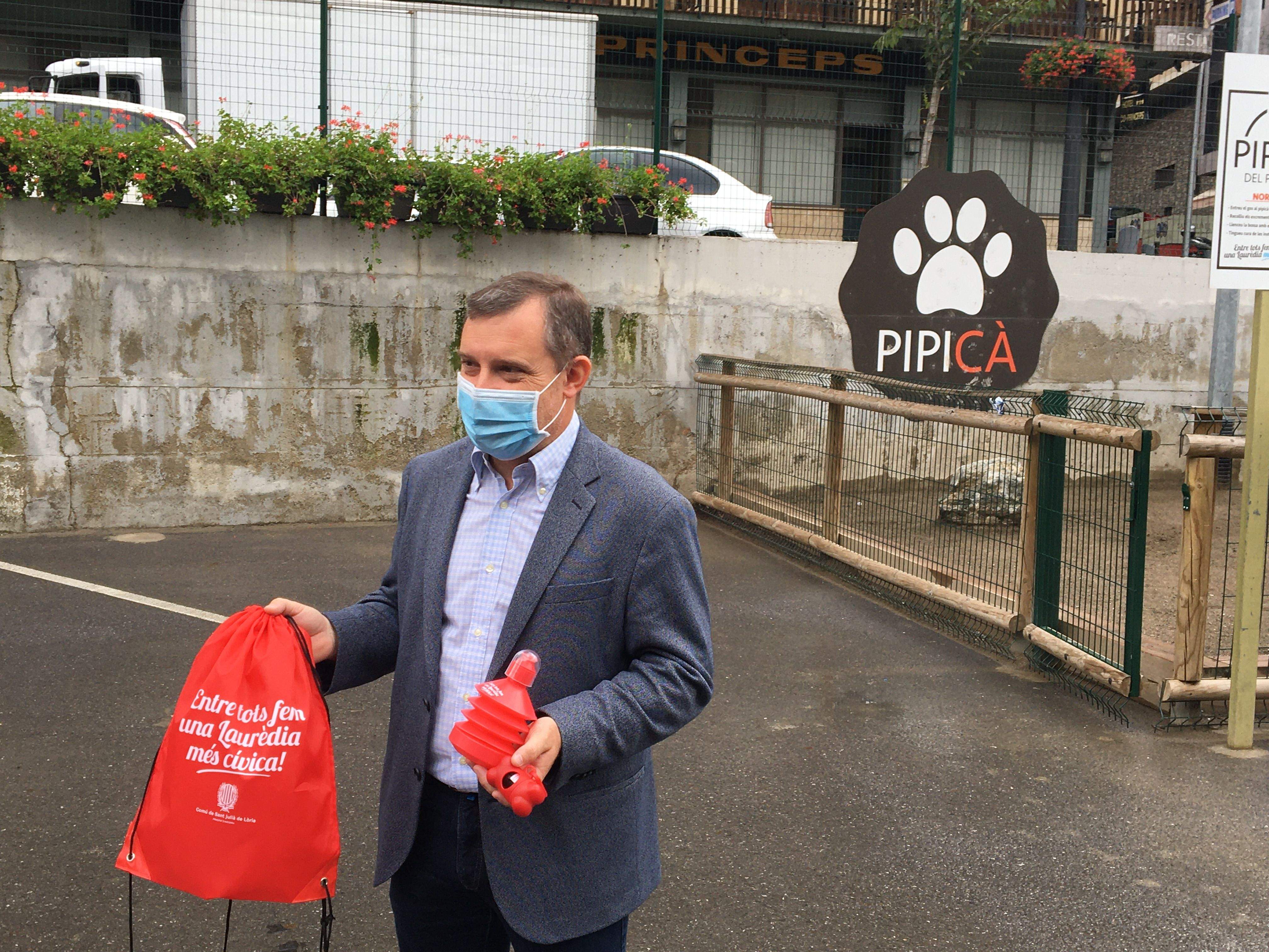 El consol de Sant Julià de Lòria, Josep Majoral durant la presentació de la campanya.