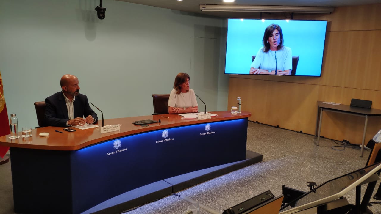 Un instant de la roda de premsa.