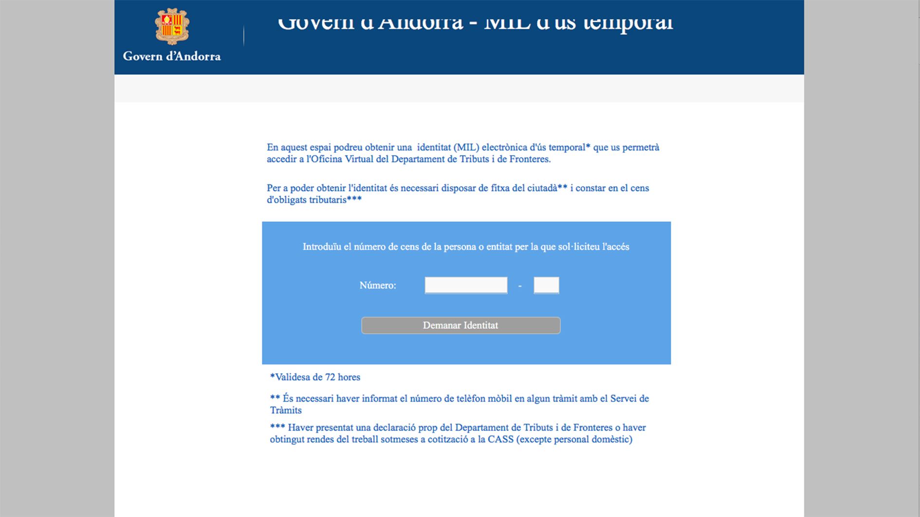 El MIL es pot obtenir amb normalitat per la seva utilització és ara mateix impossible.