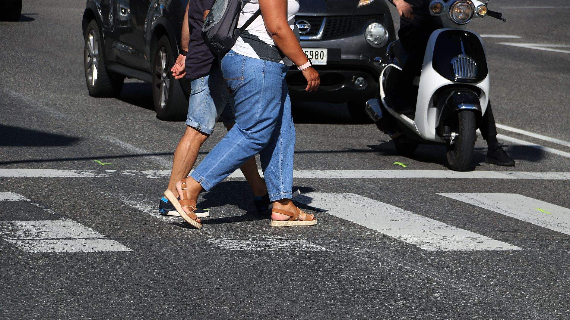 L'accident va passar a l'altura del pas de vianants, davant del McAuto.