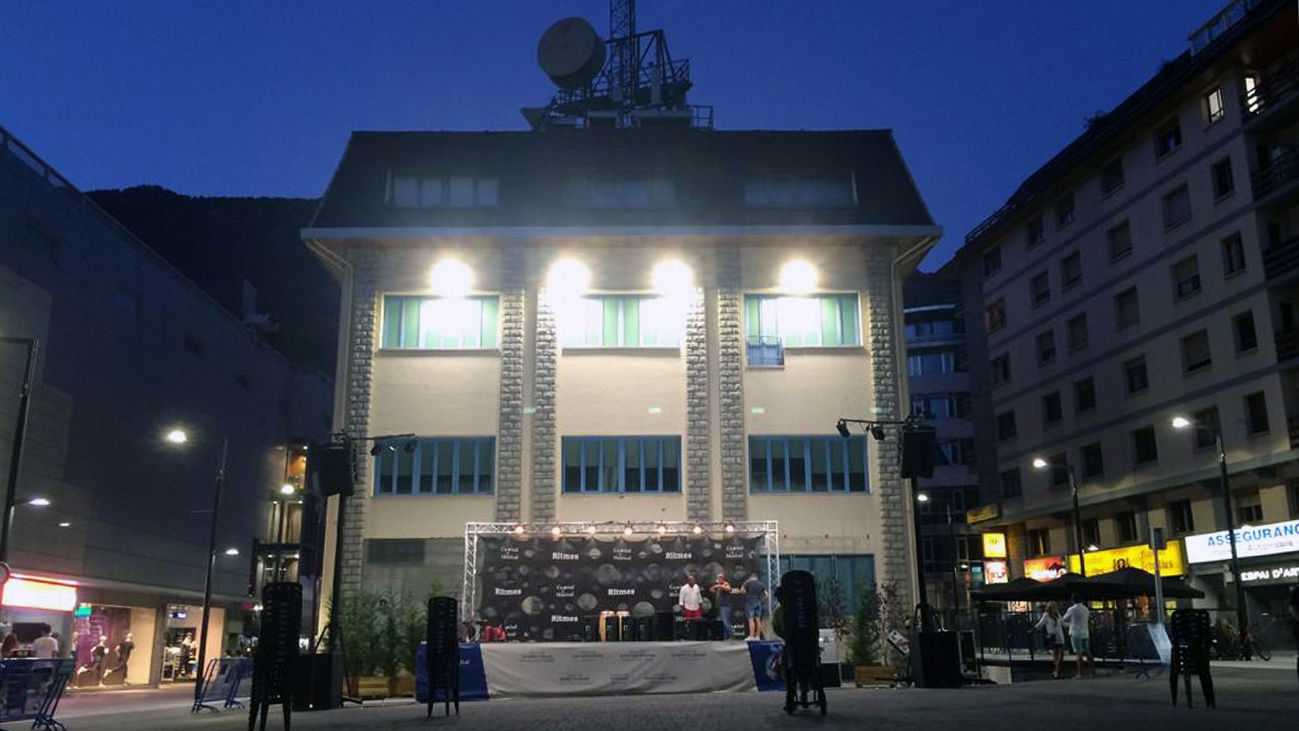 L'espai que el comú d'Andorra la Vella aprofita per fer concerts i dinamitzar els eixos comercials a l'estiu.