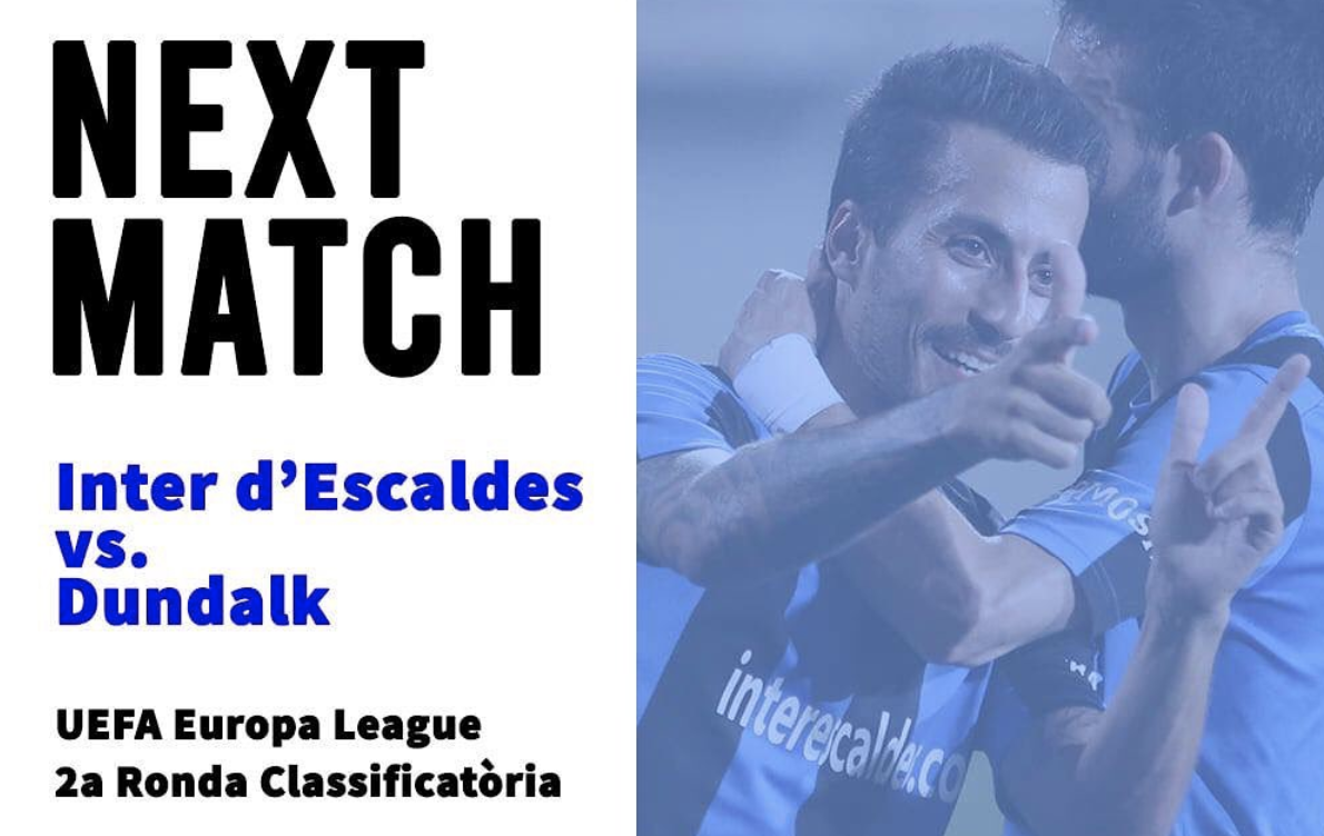 Un cartell publicat per l'Inter d'Escaldes a les seves xarxes socials