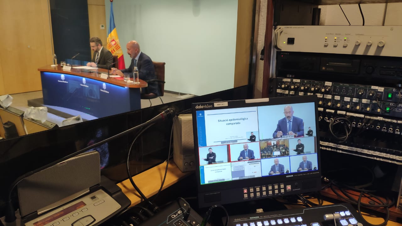 El ministre de Salut, Joan Martínez Benazet, ha comparegut per actualitzar les dades sanitàries.