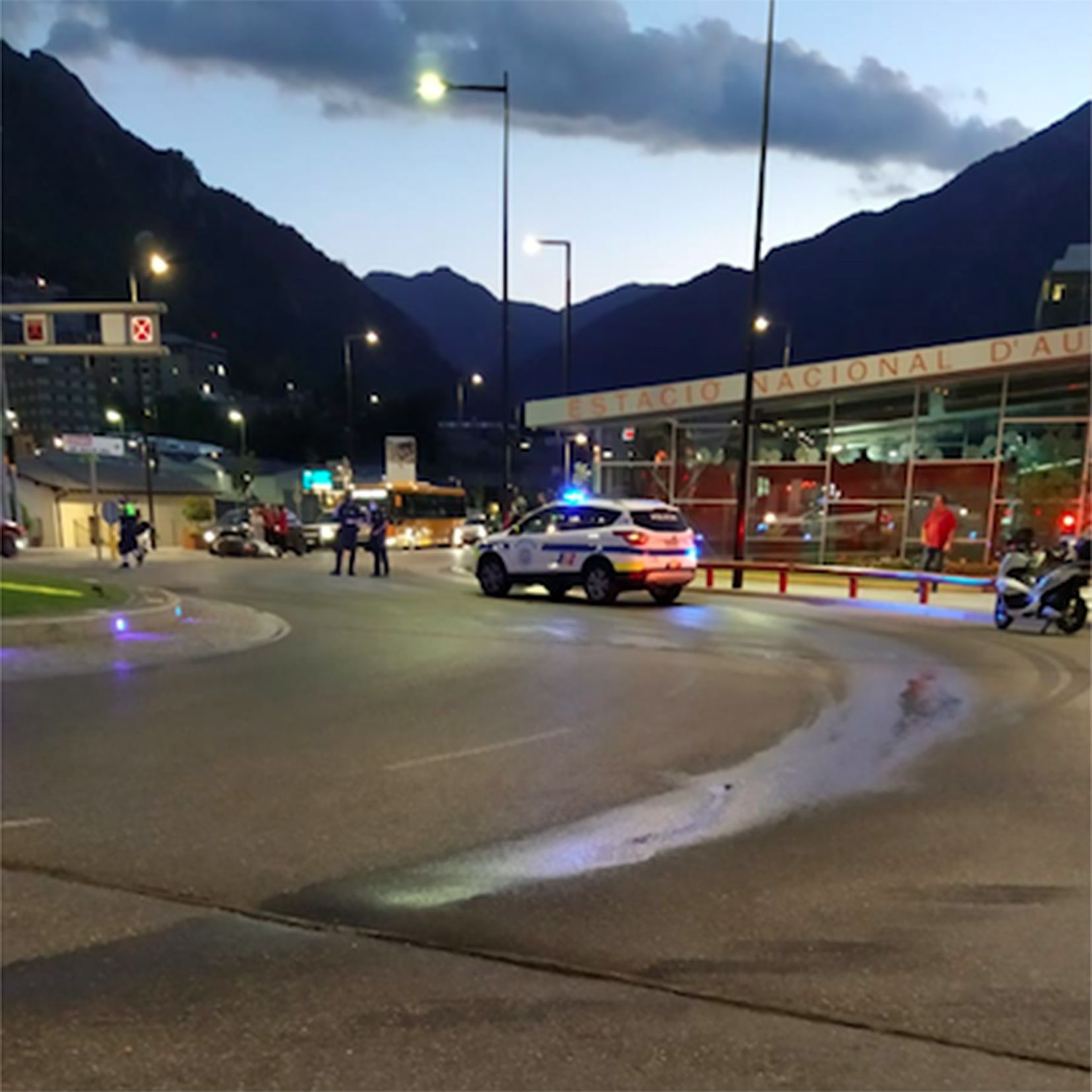 Una de les traces de carburant.