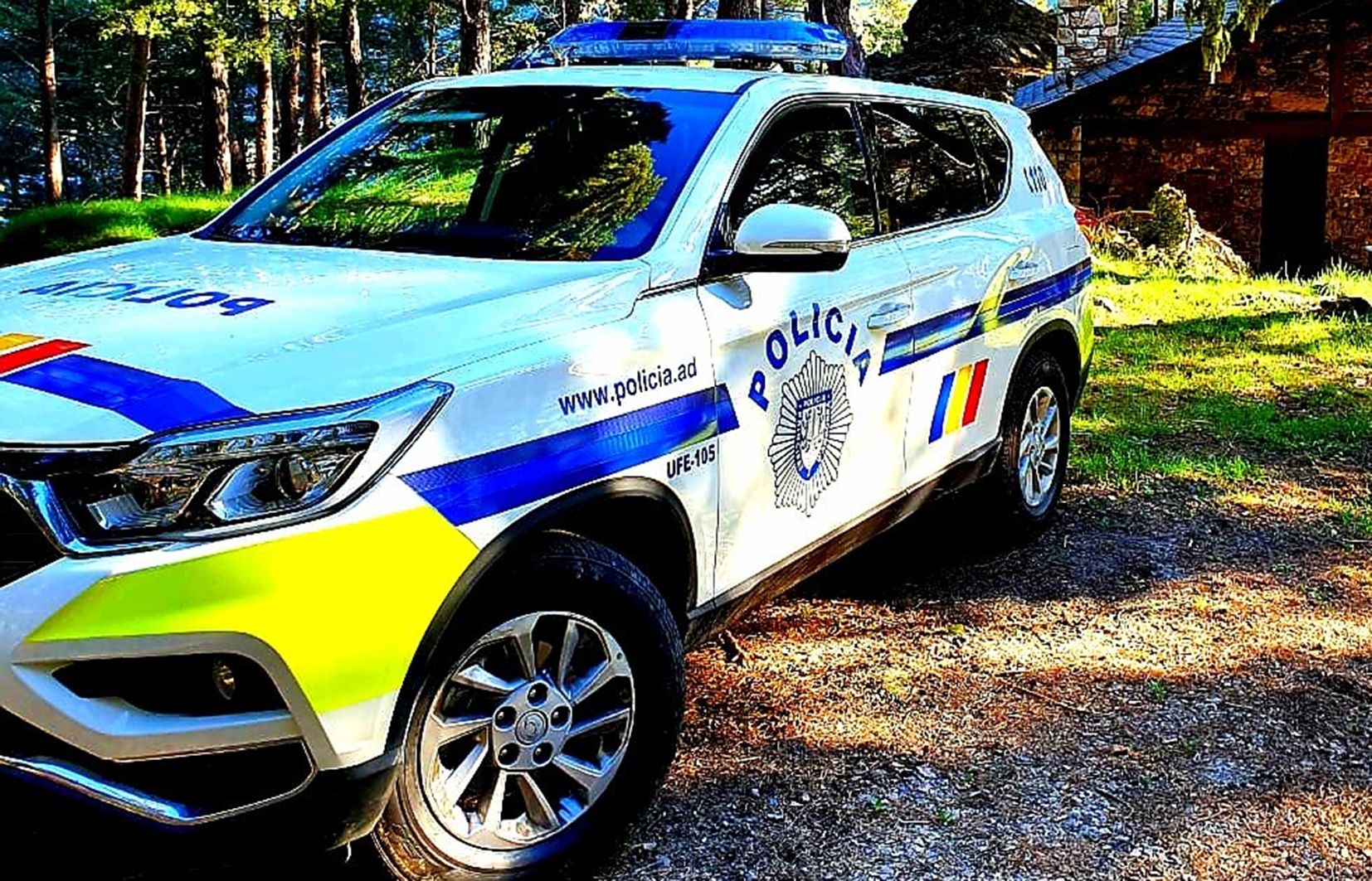 Un cotxe de la policia.