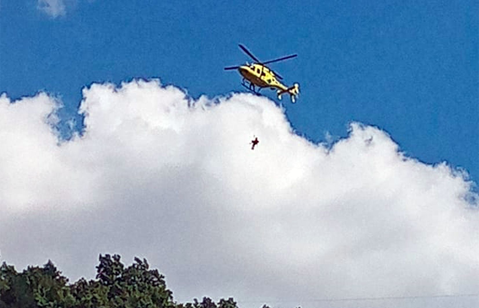 Un moment del rescat.