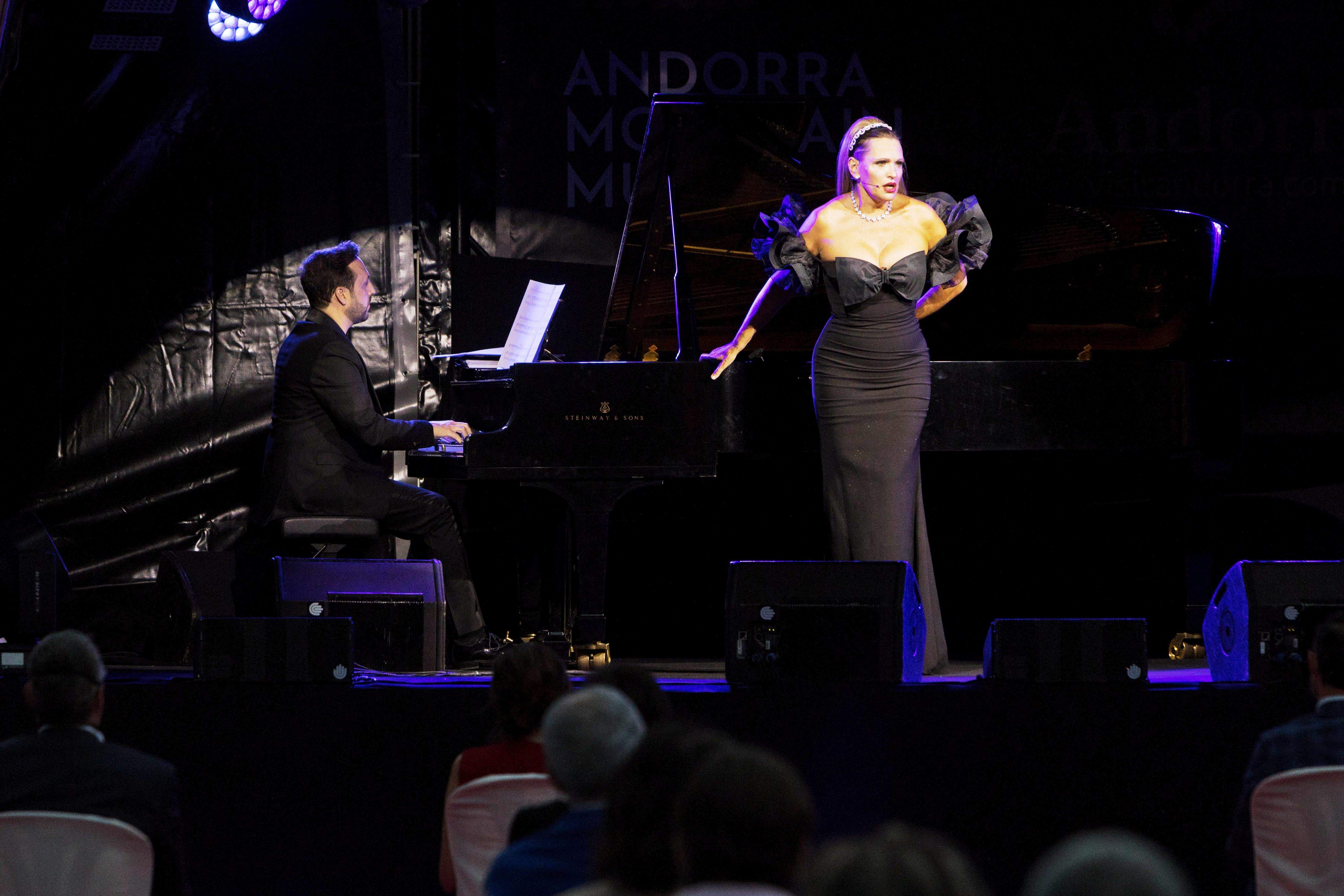 Ainhoa Arteta durant el concert de dissabte a Andorra la Vella.