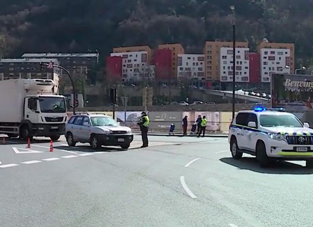 Imatge d'arxiu d'unn control de policia.