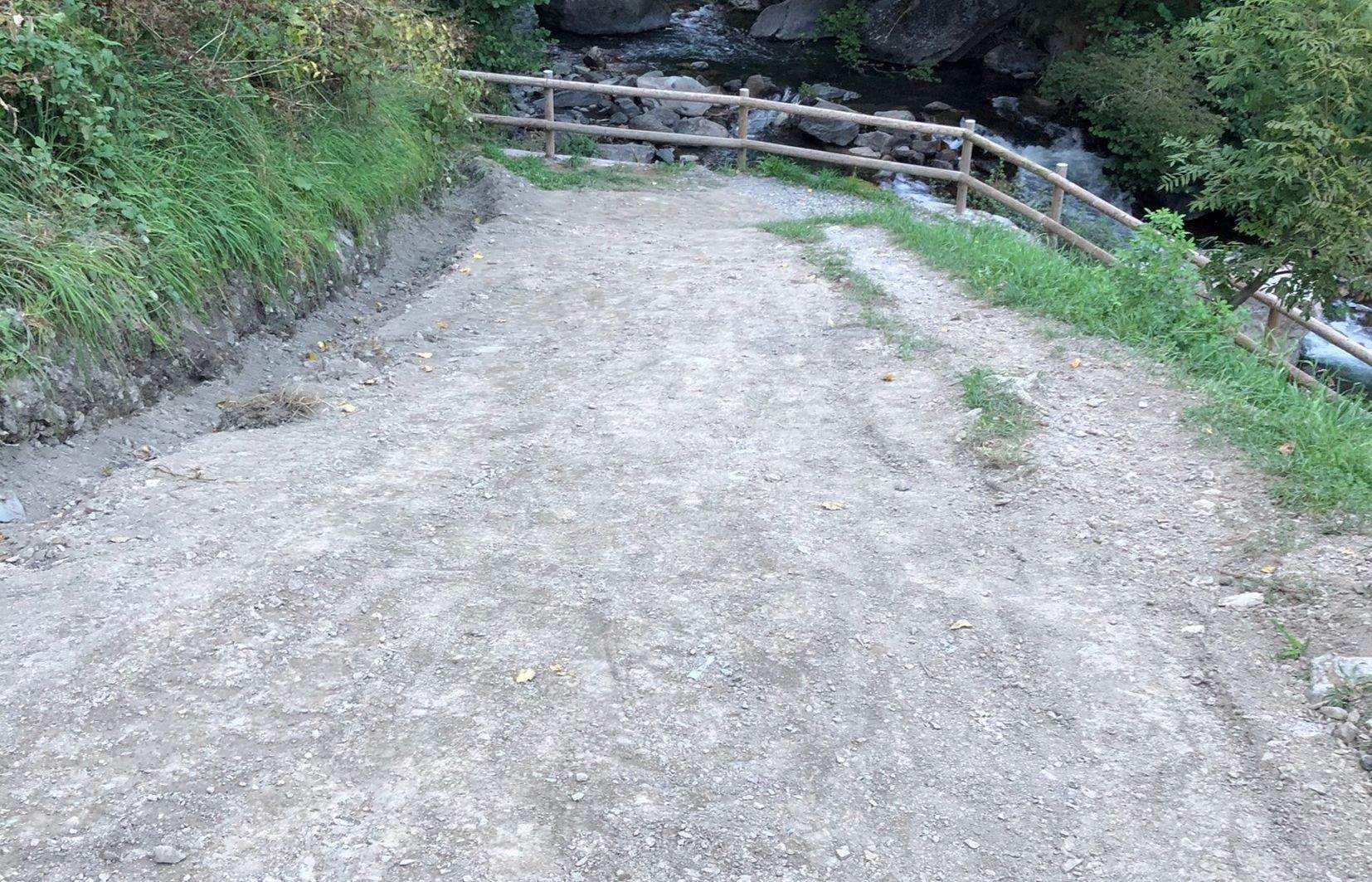 Terreny que s'ha anivellat per evitar els sots que hi havia.