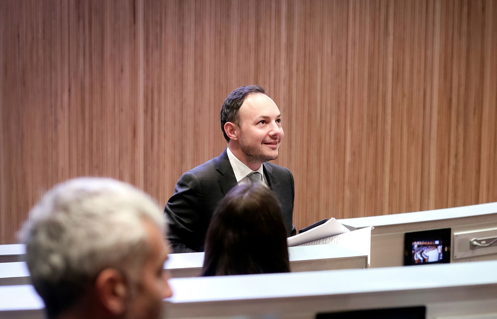 El cap de Govern, Xavier Espot, durant el debat d'investidura el maig de l'any passat.