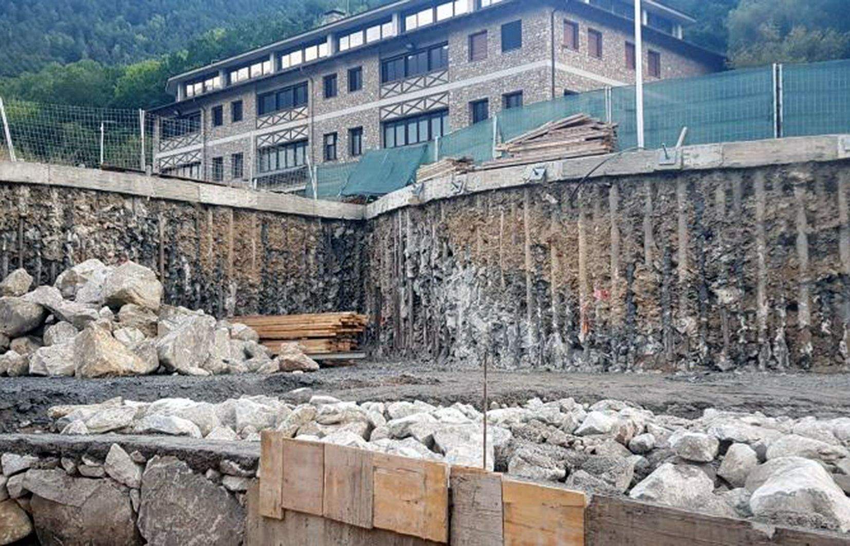 Parcel·la on es fan els treballs.