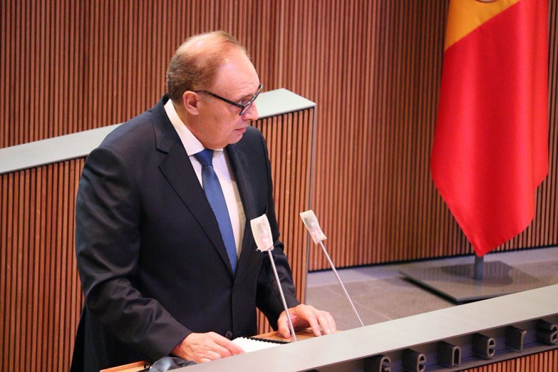 El líder de Terceravia, Josep Pintat, durant una intervenció al Consell General.