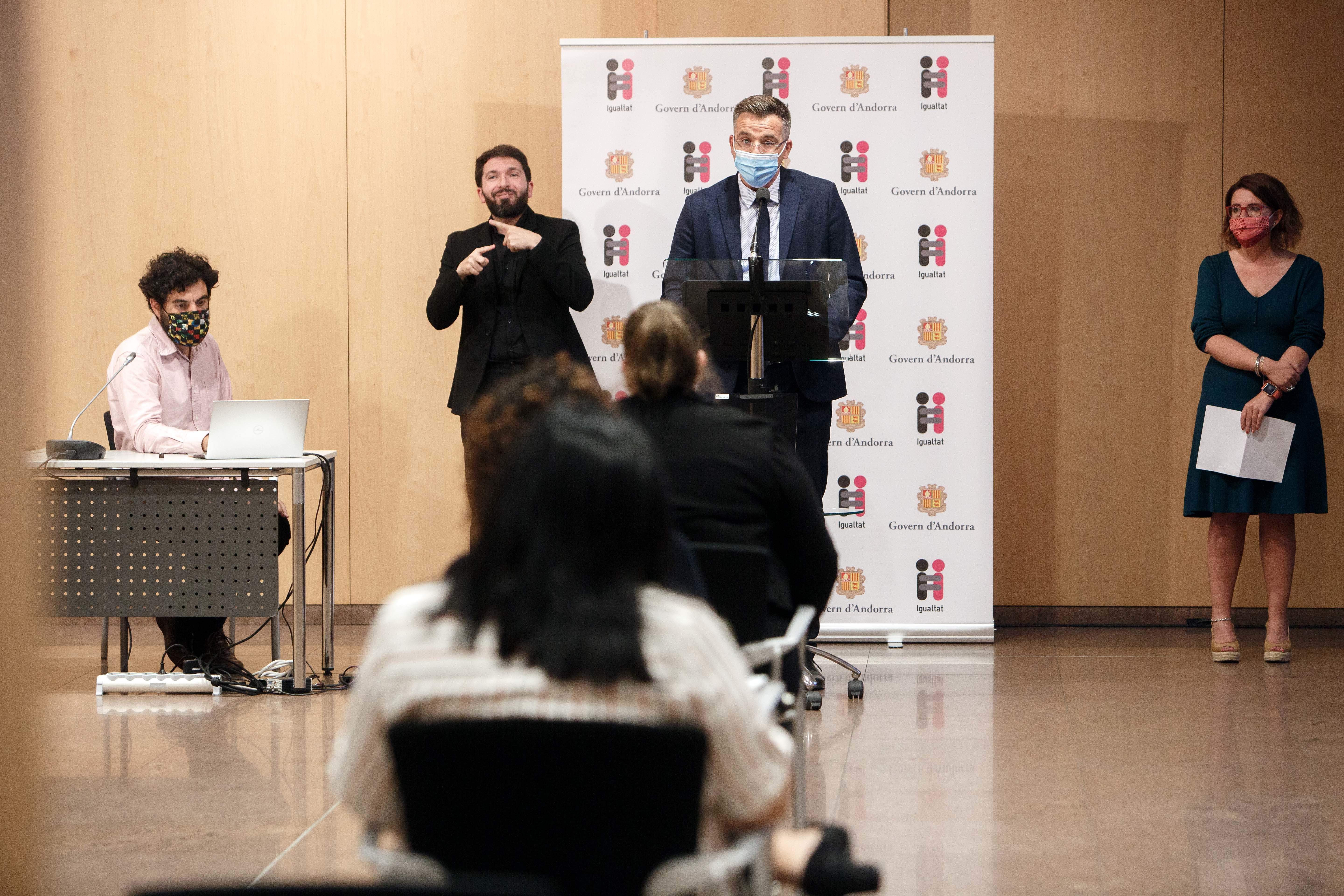 El secretari d'Estat Marc Pons durant la presentació de l'acte.