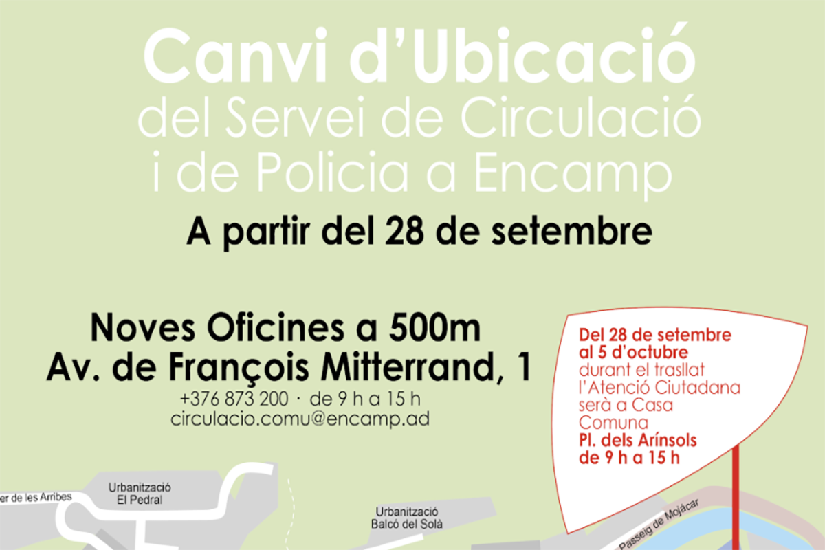 Cartell informatiu del comú d'Encamp