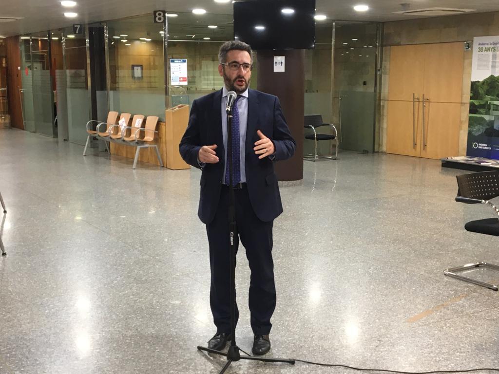 Eric Jover durant la roda de premsa d'aquest divendres.