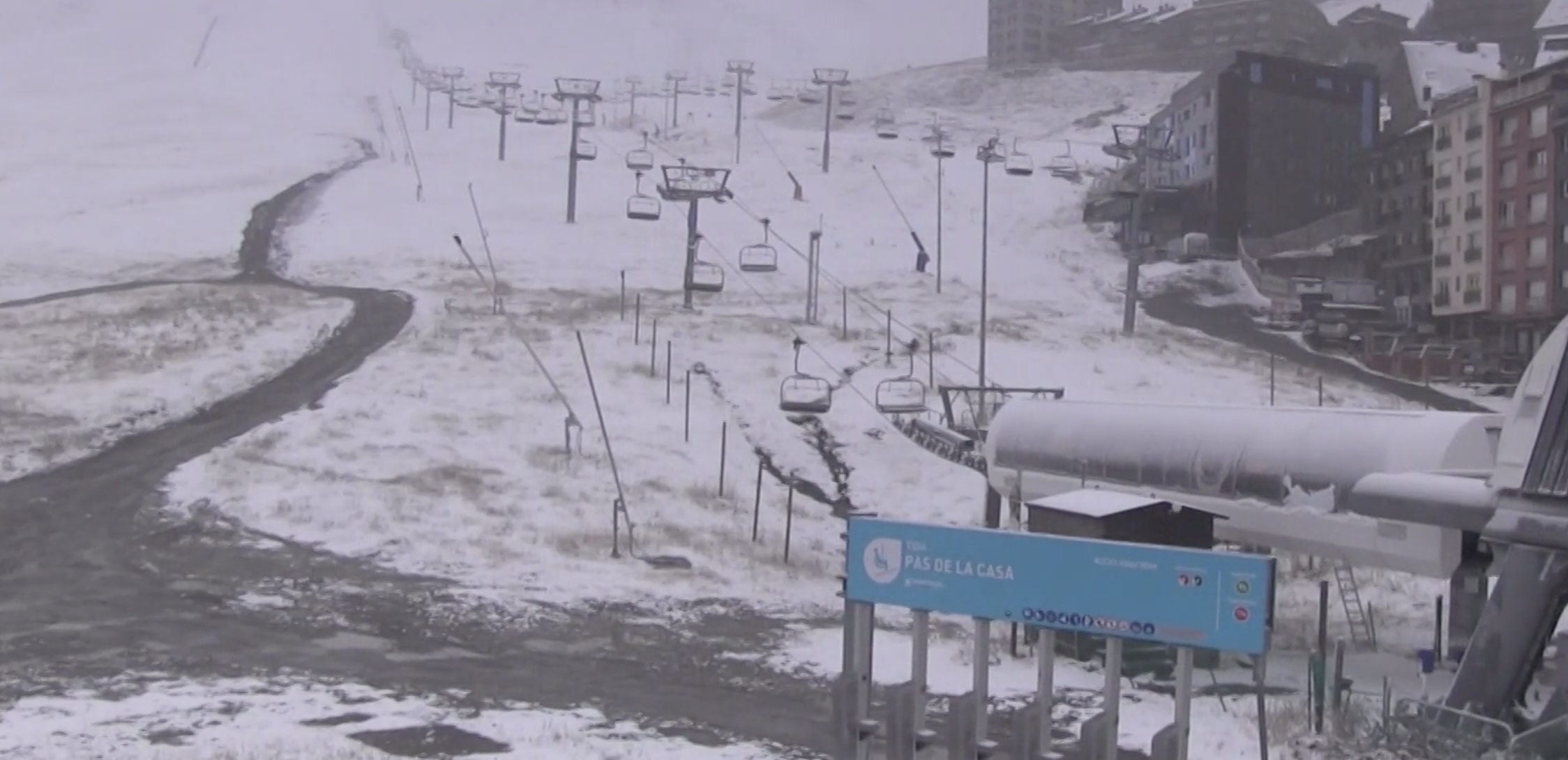 Una imatge del Pas de la Casa aquesta tarda