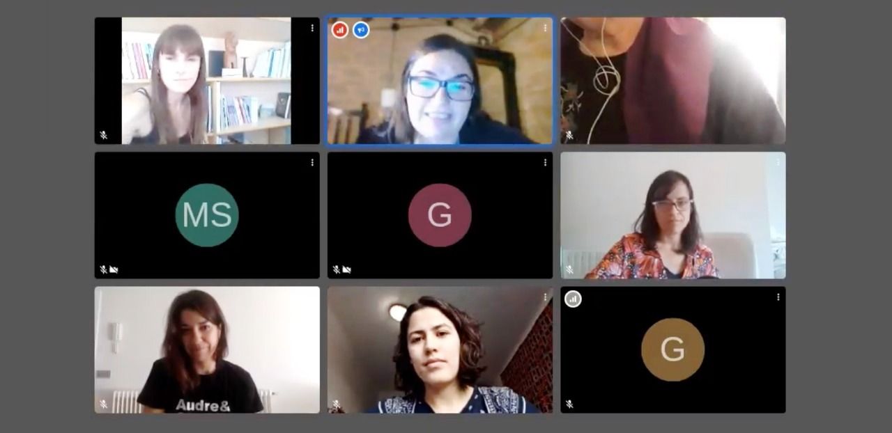 Captura de pantalla del webinar d'aquest dissabte.