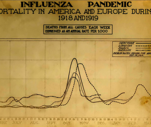 Spanish flu death chart