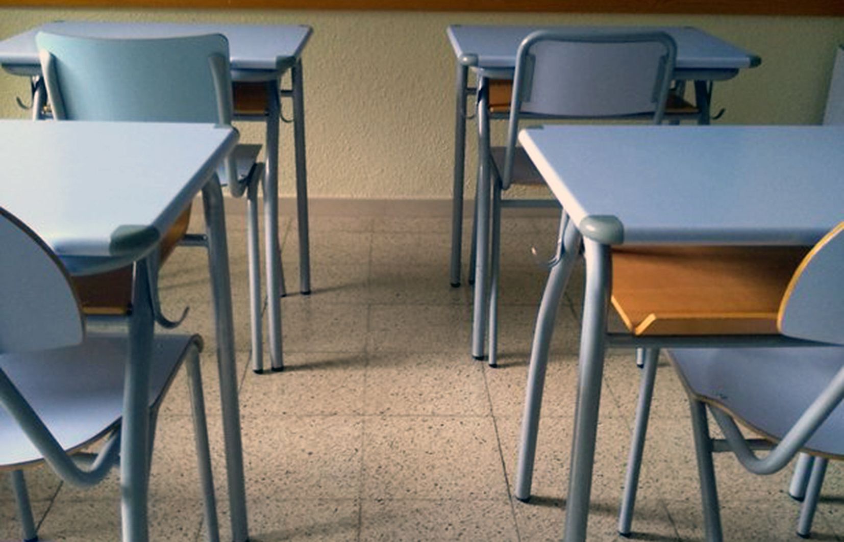 Una aula d'una escola del país.