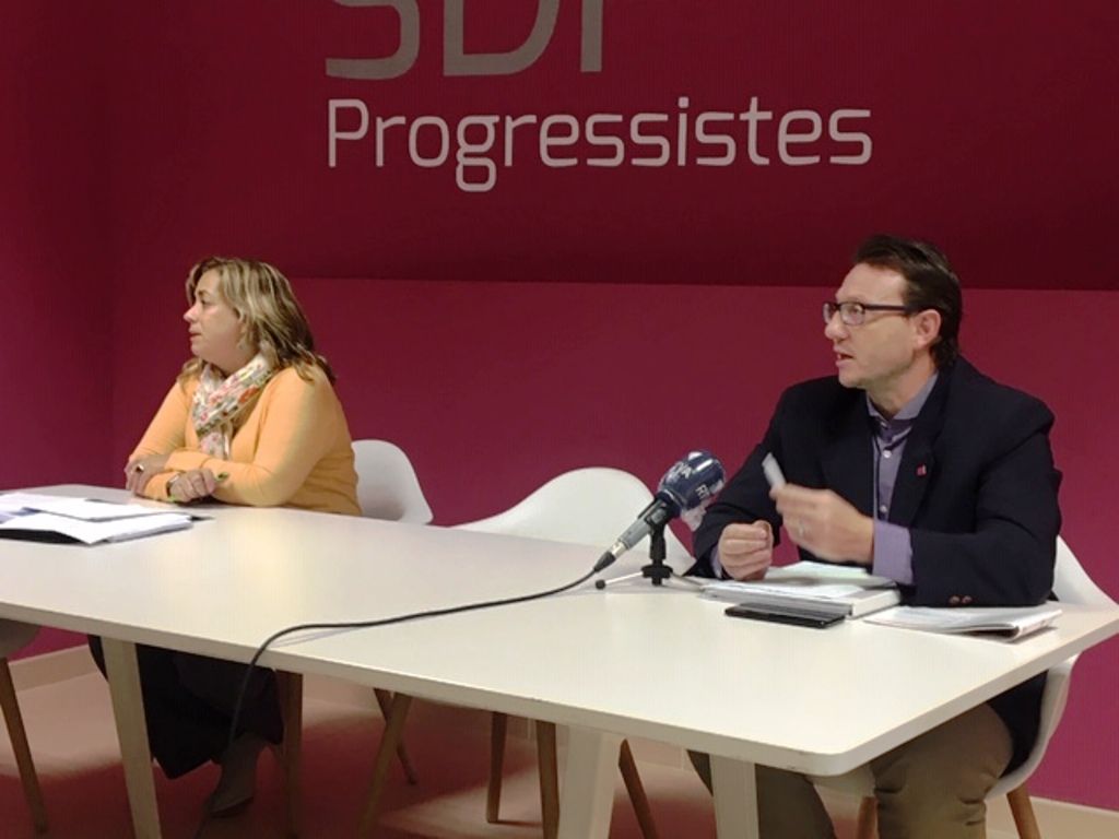 Zoppetti i Donsión durant la roda de premsa d'aquest dijous.