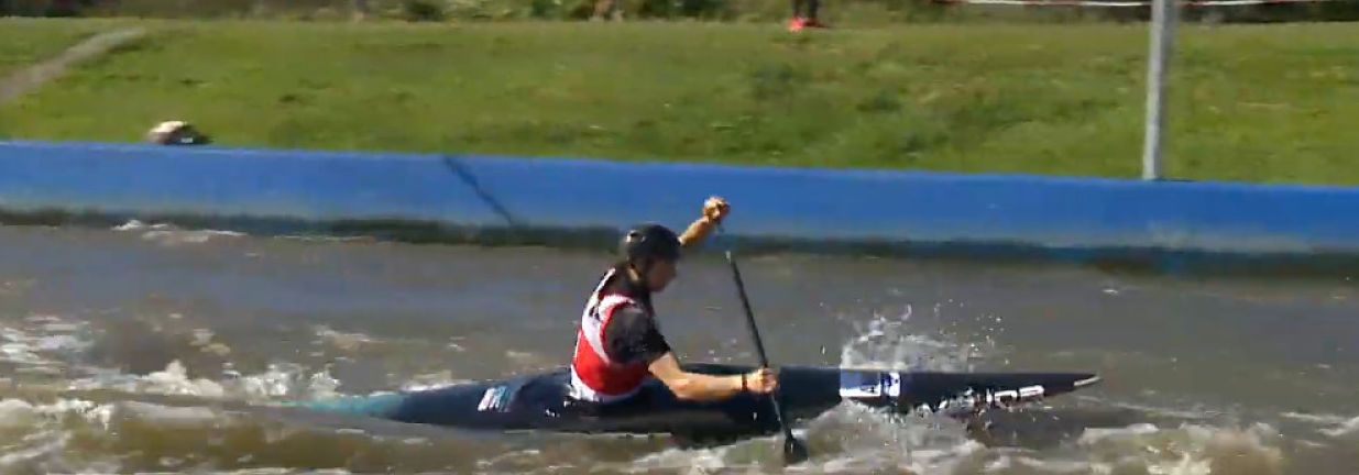 Mònica Doria durant la seva prova a la final.