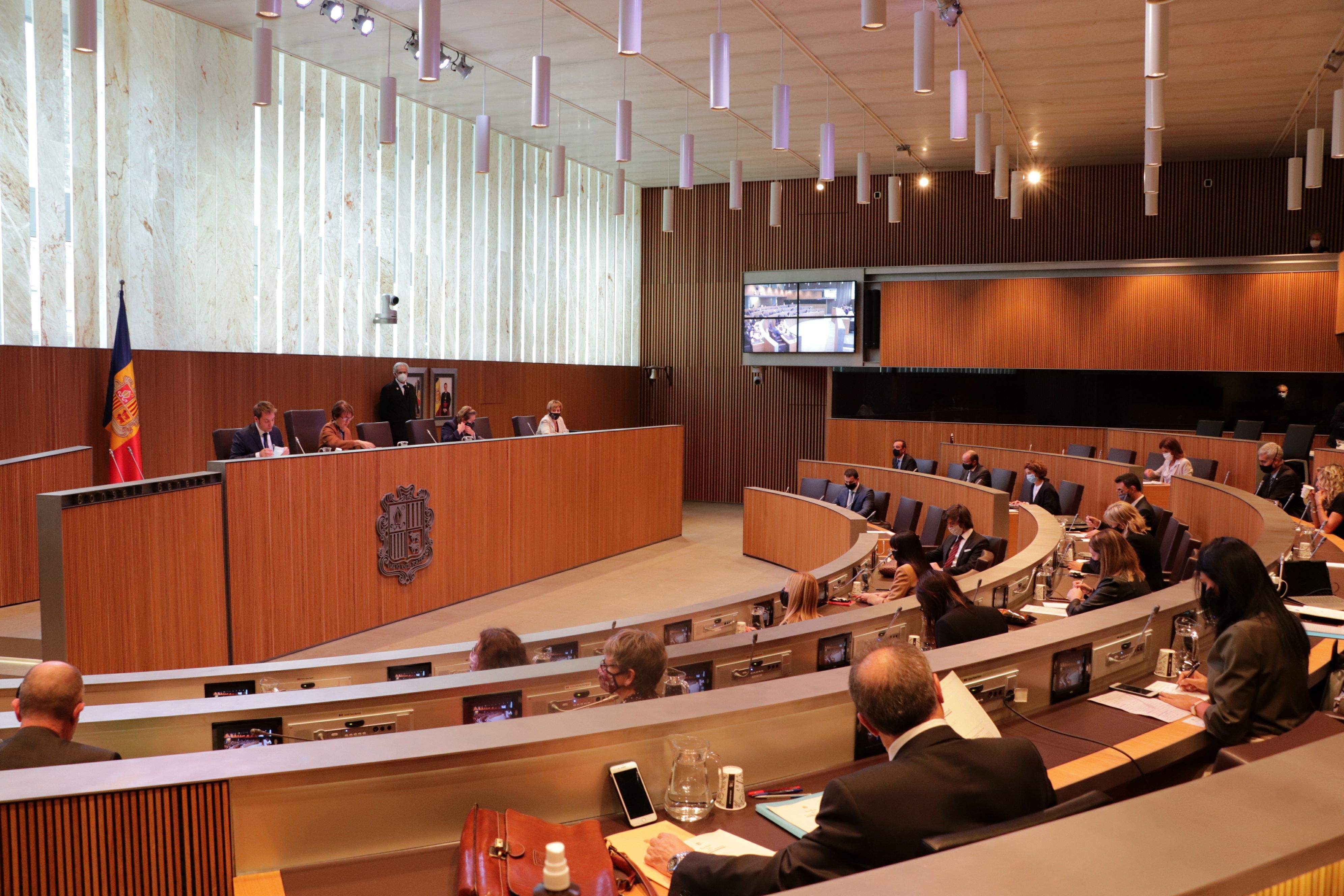 L'hemicicle durant la sessió d'aquest dijous.