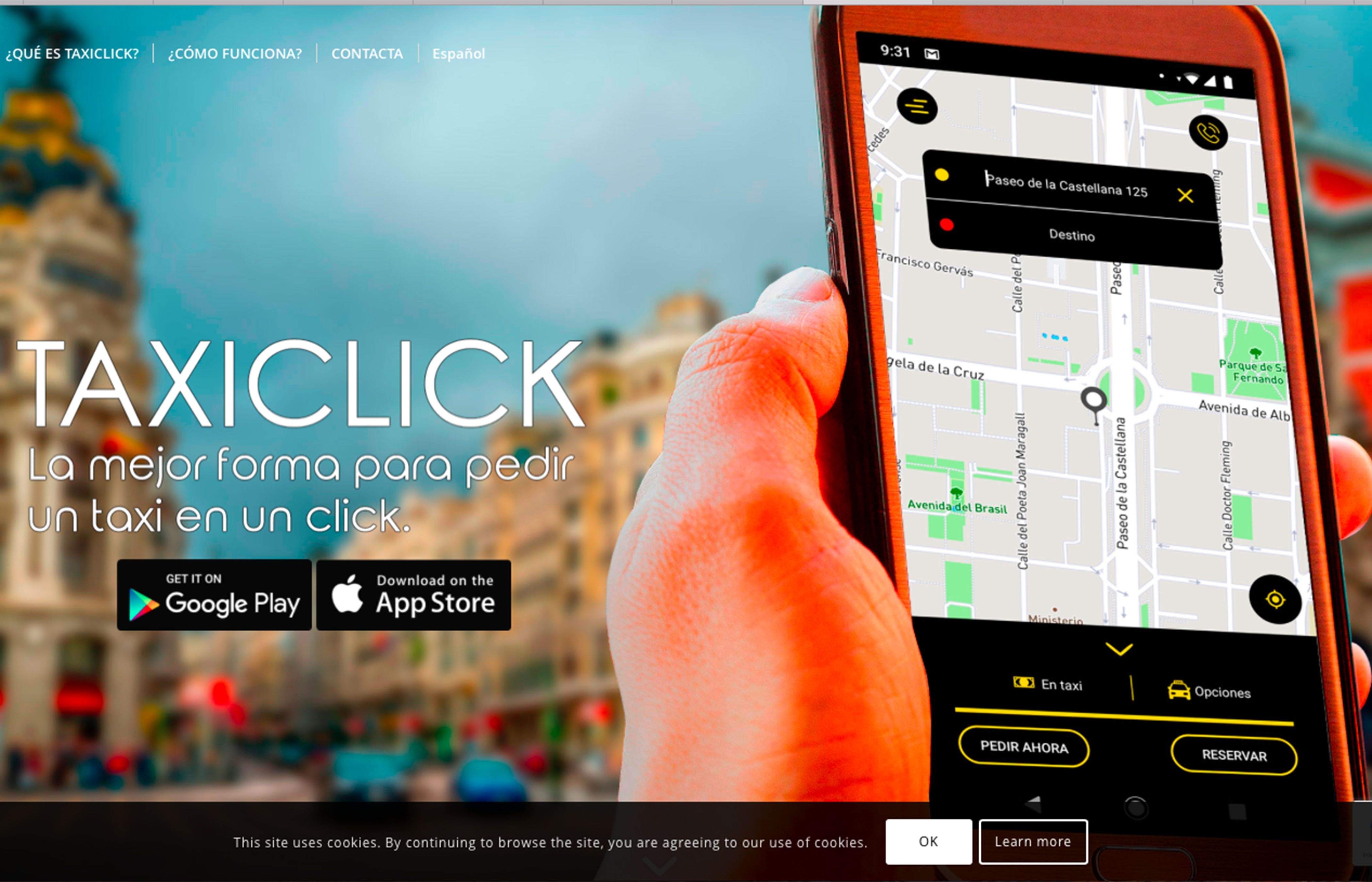 Imatge promocional de 'TaxiClick'.