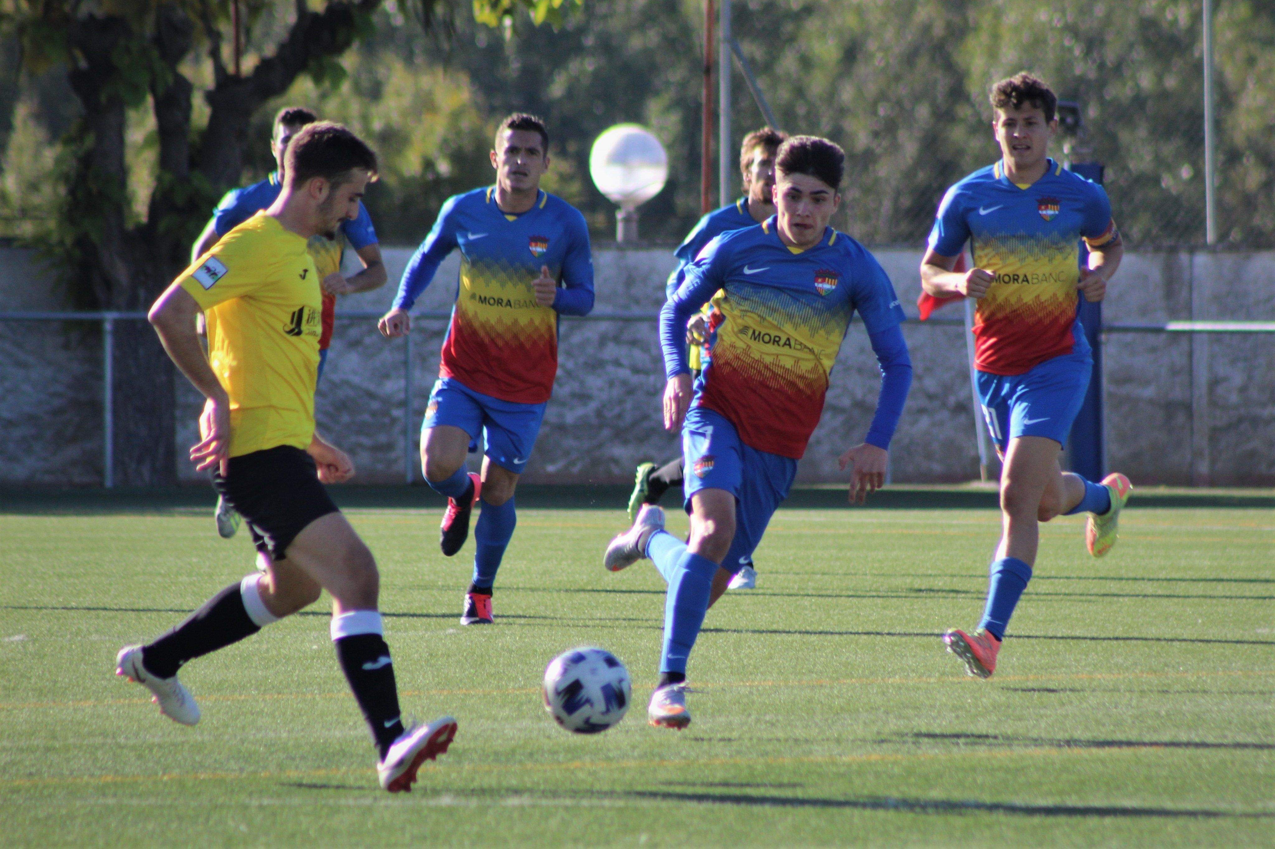 Un instant del darrer partit de pretemporada jugat dilluns passat contra el Lleida.