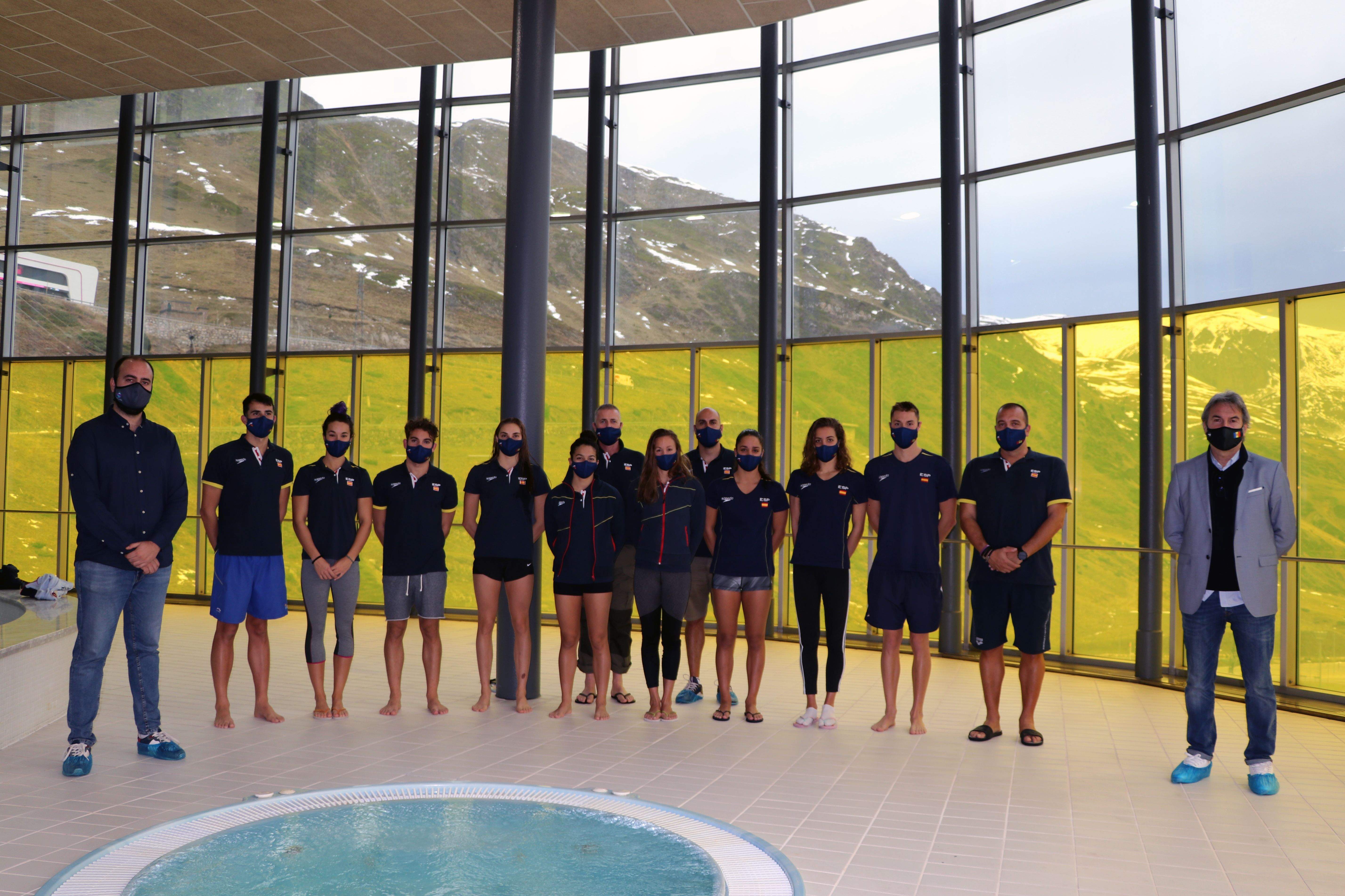 La Federació Espanyola de natació a les instal·lacions del Pas de la Casa