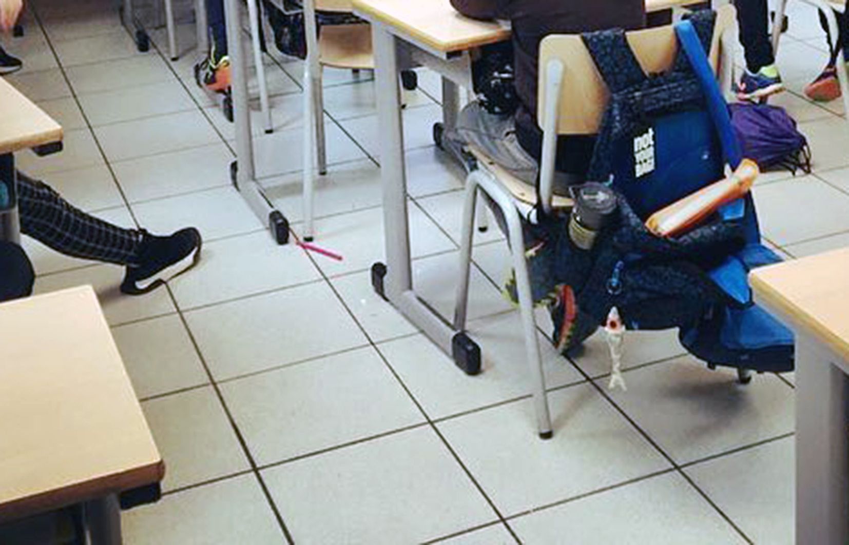 Una aula d'una escola del país.