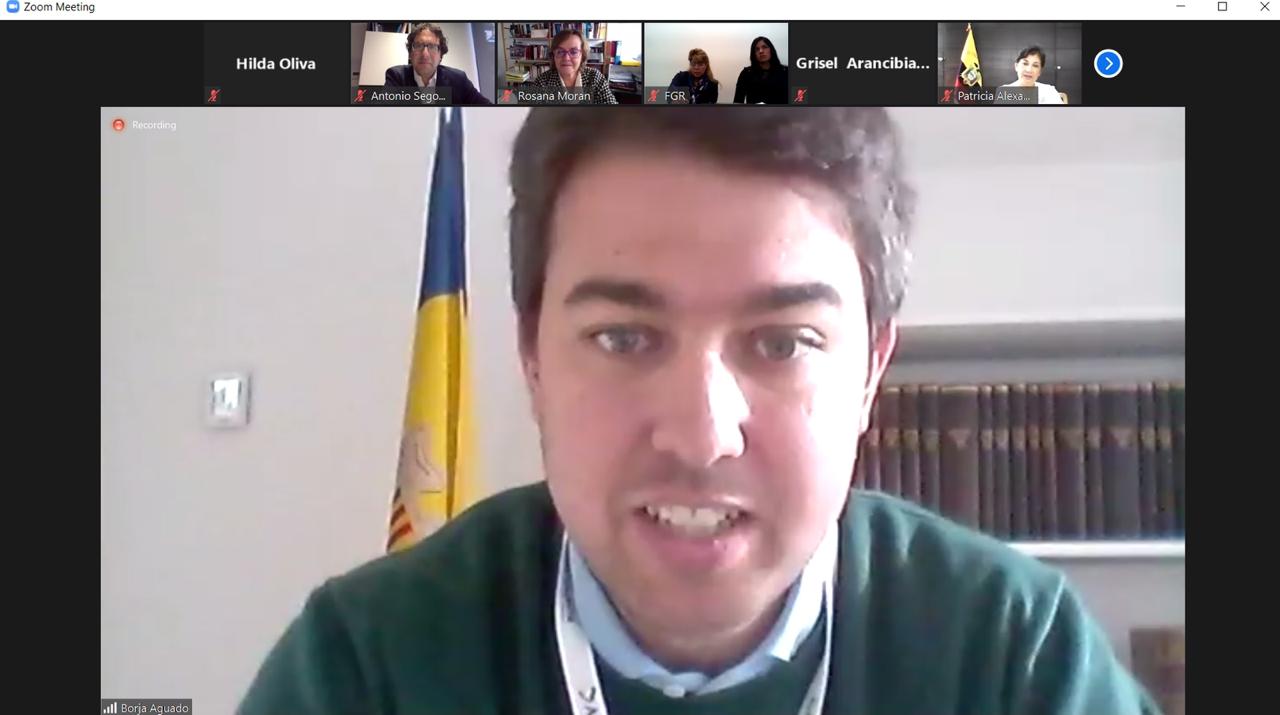 El fiscal adjunt, Borja Aguado durant la seva intervenció.