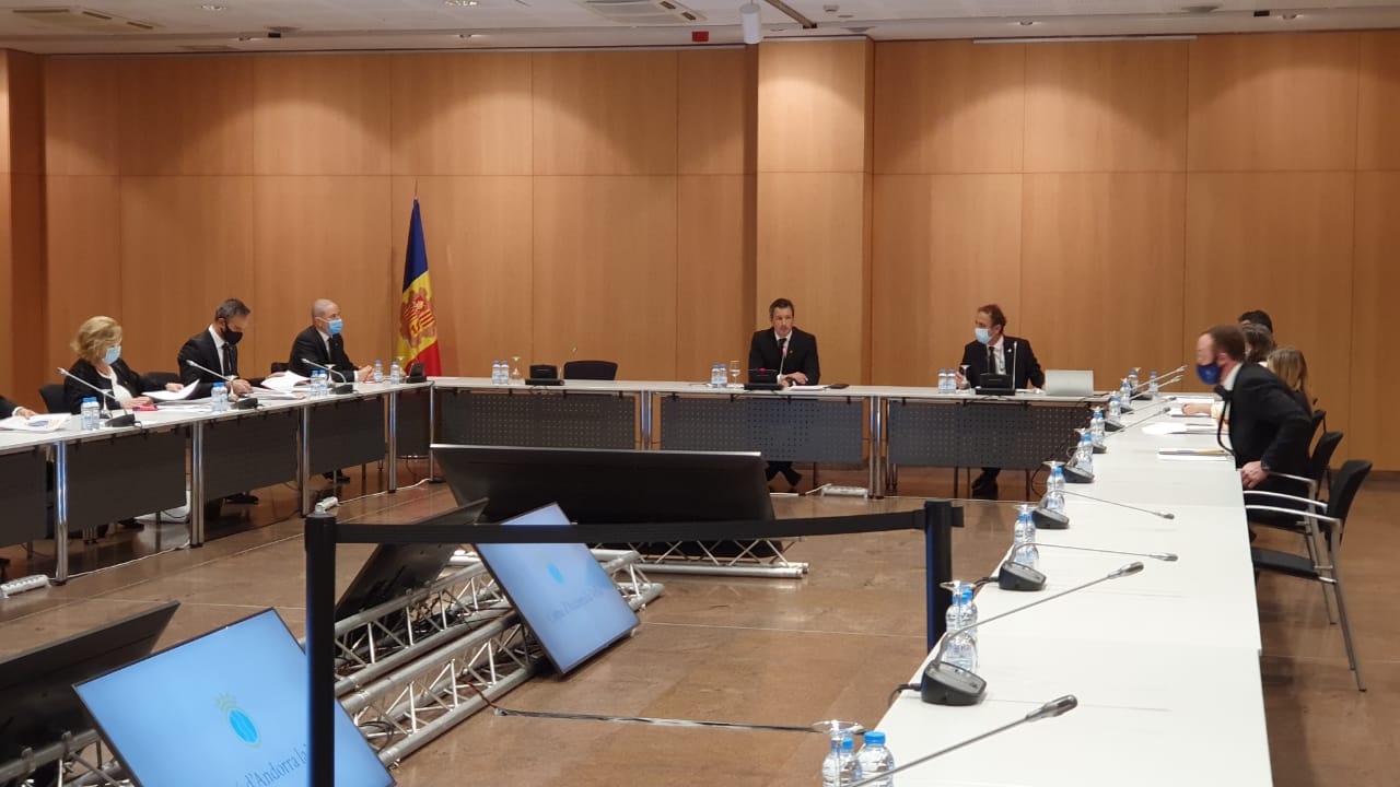 La sessió de comú d'Andorra la Vella celebrada aquesta tarda al Centre de Congressos de la parròquia
