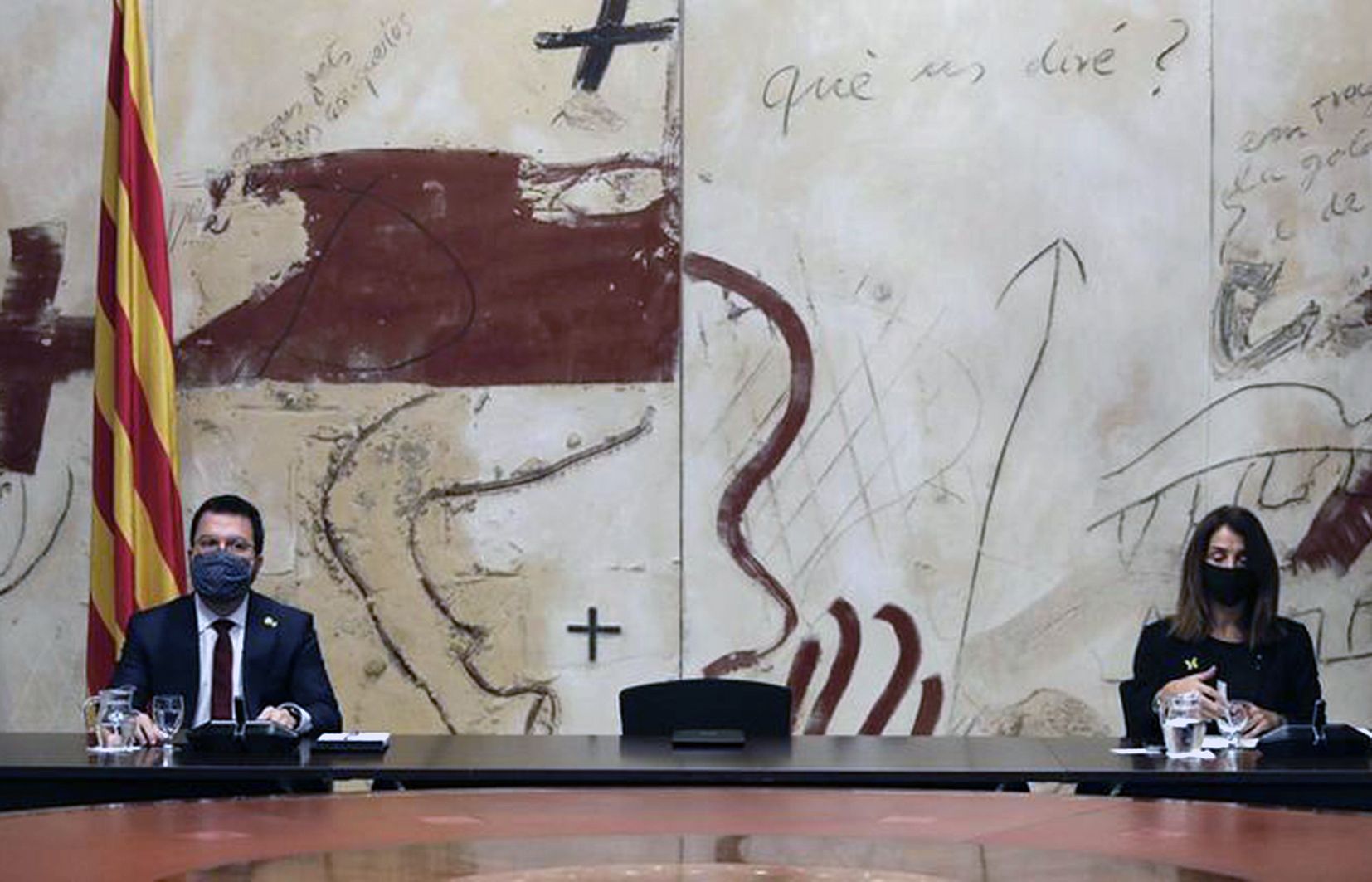 Pere Aragonès i Meritxell Budó.