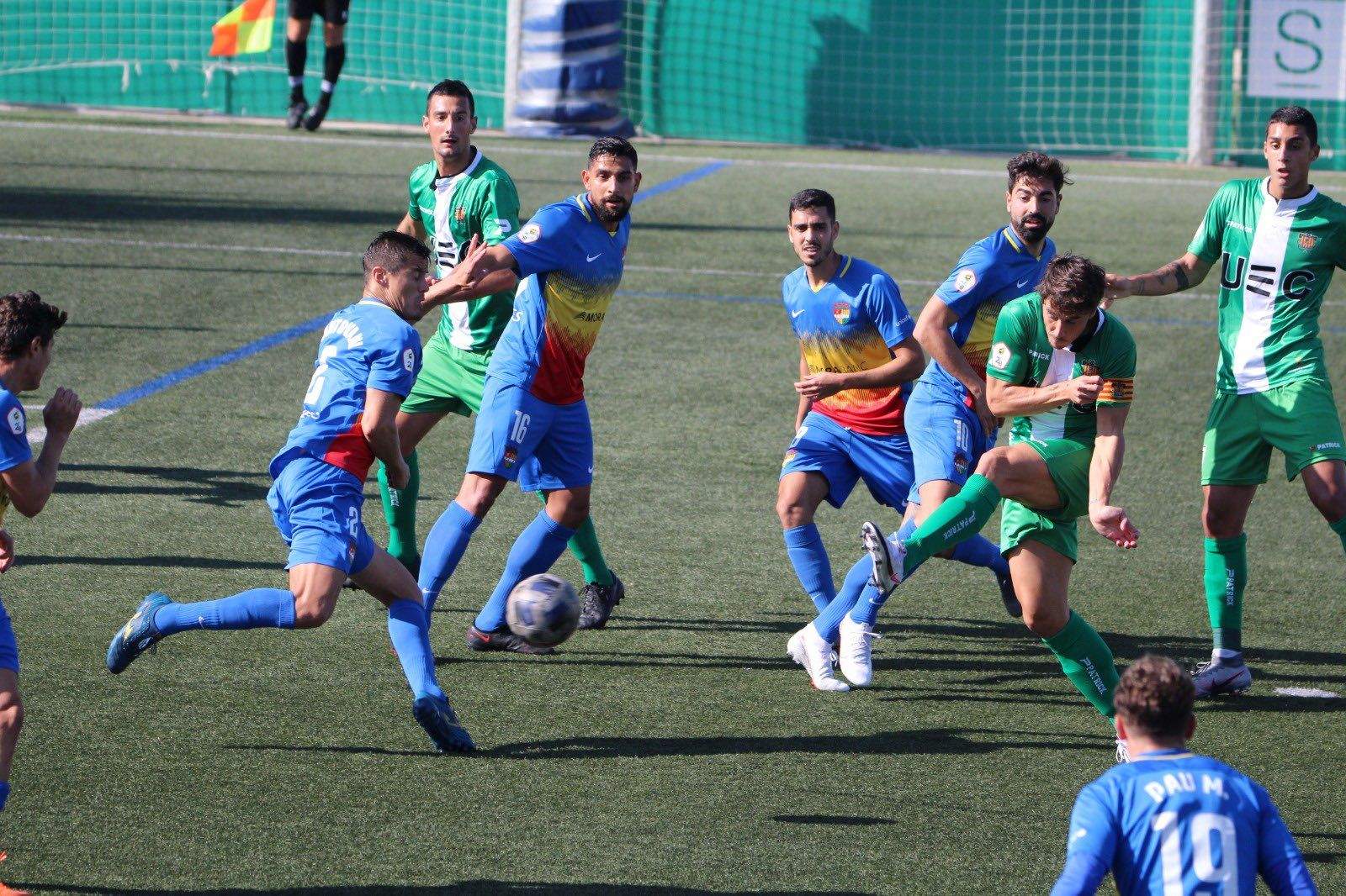Un instant d'un partit anterior de l'FC Andorra.