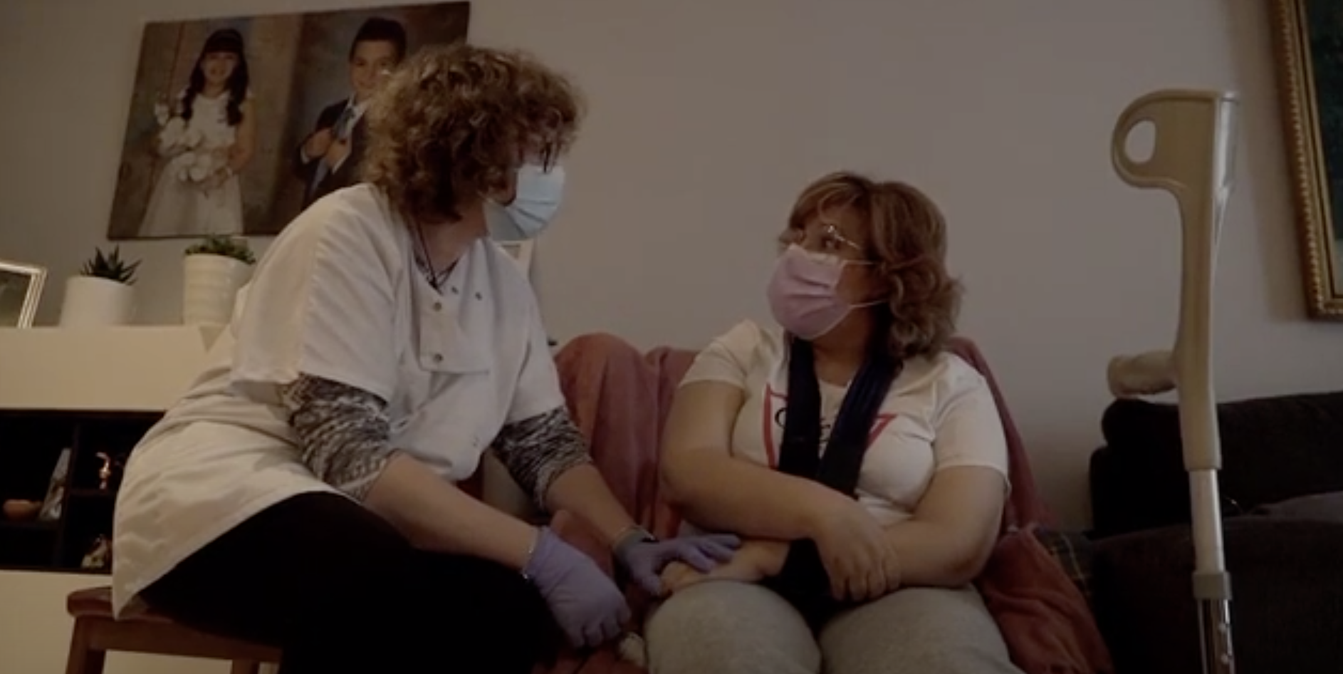 Una captura del vídeo realitzat per celebrar el Dia del Cuidador