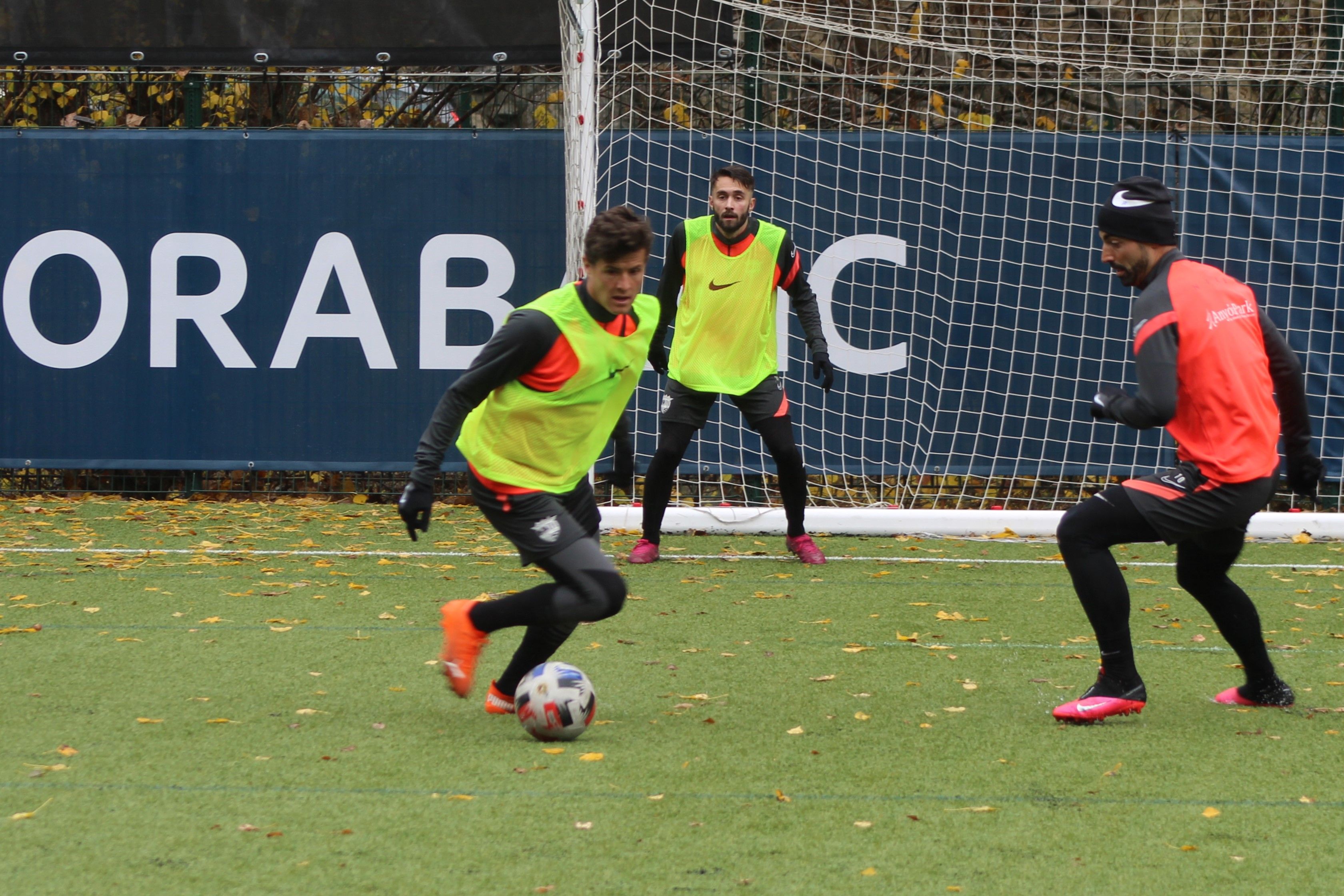 Bover, durant un entrenament d'aquesta setmana.