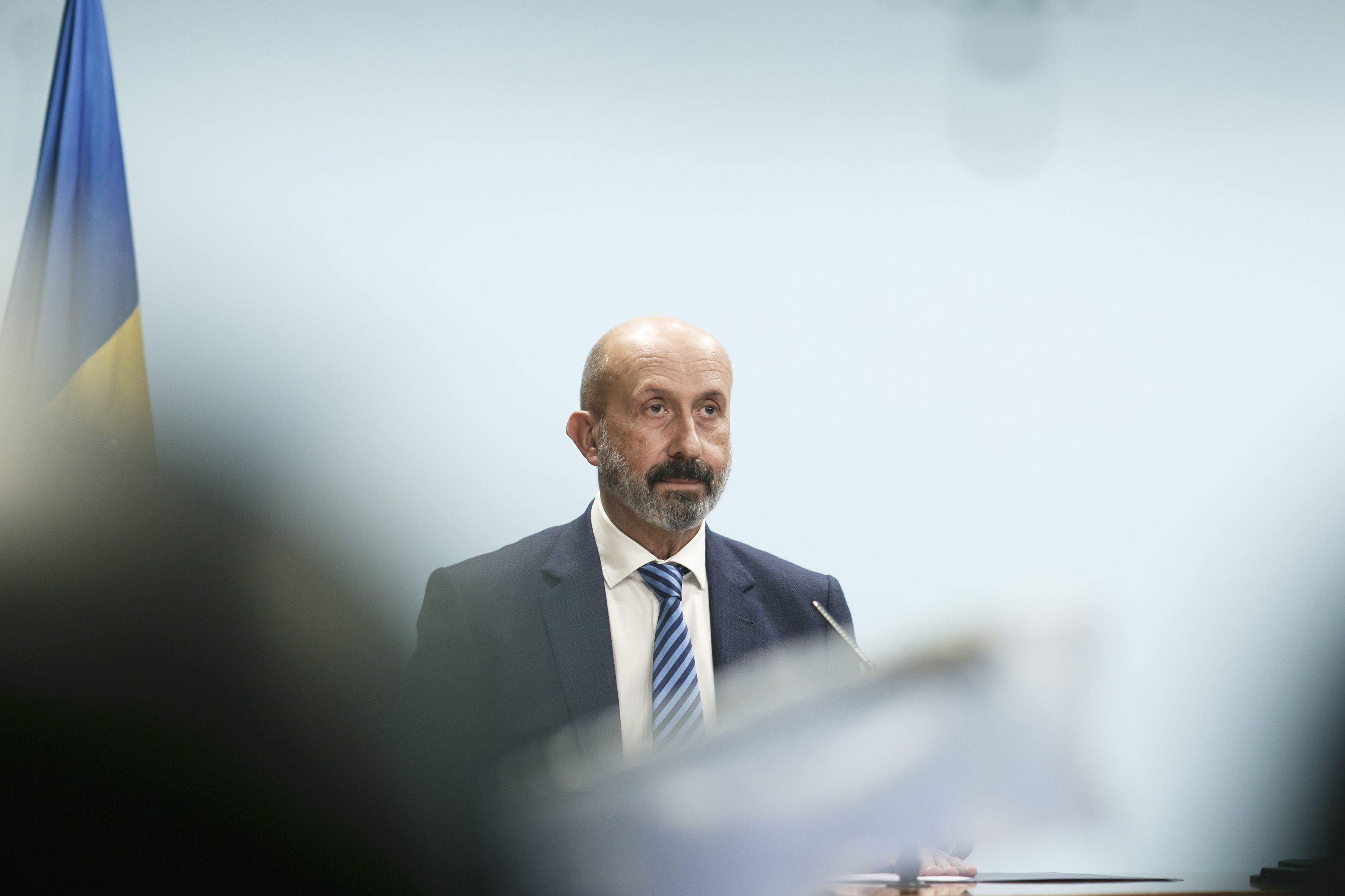 Joan Martínez Benazet durant la compareixença d'aquest divendres.