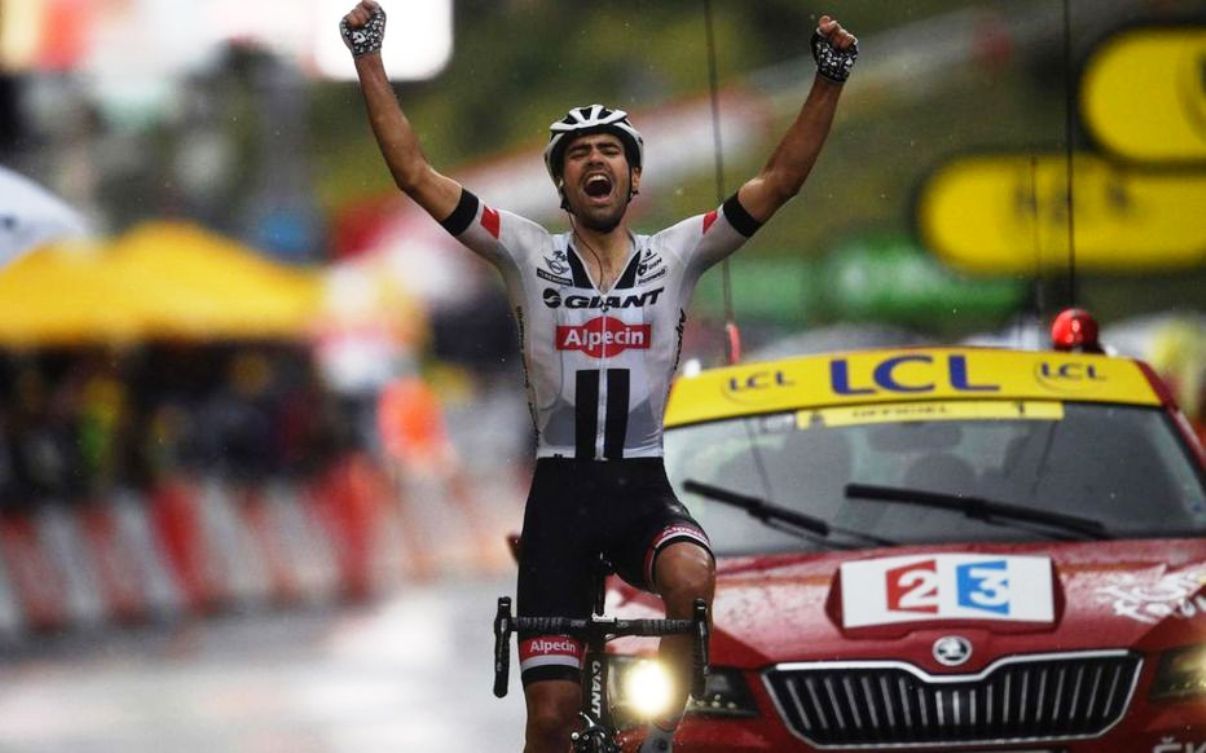 Tom Dumoulin entre vencedor a Arcalís el 2016.